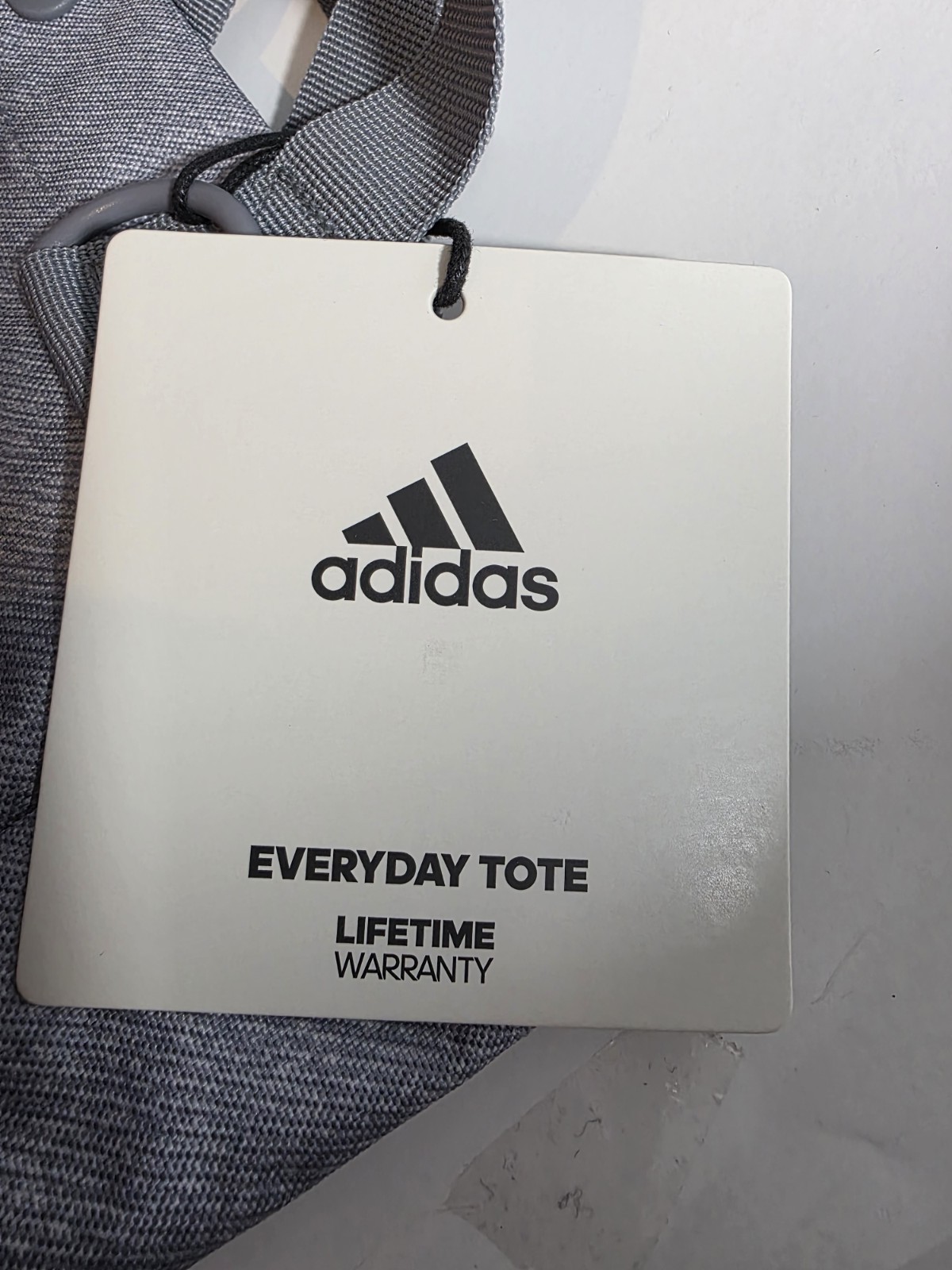 Adidas EVERY Day Tote Shoulder Bag Twill Grey Reusable BAG Eco Friendly New NWT