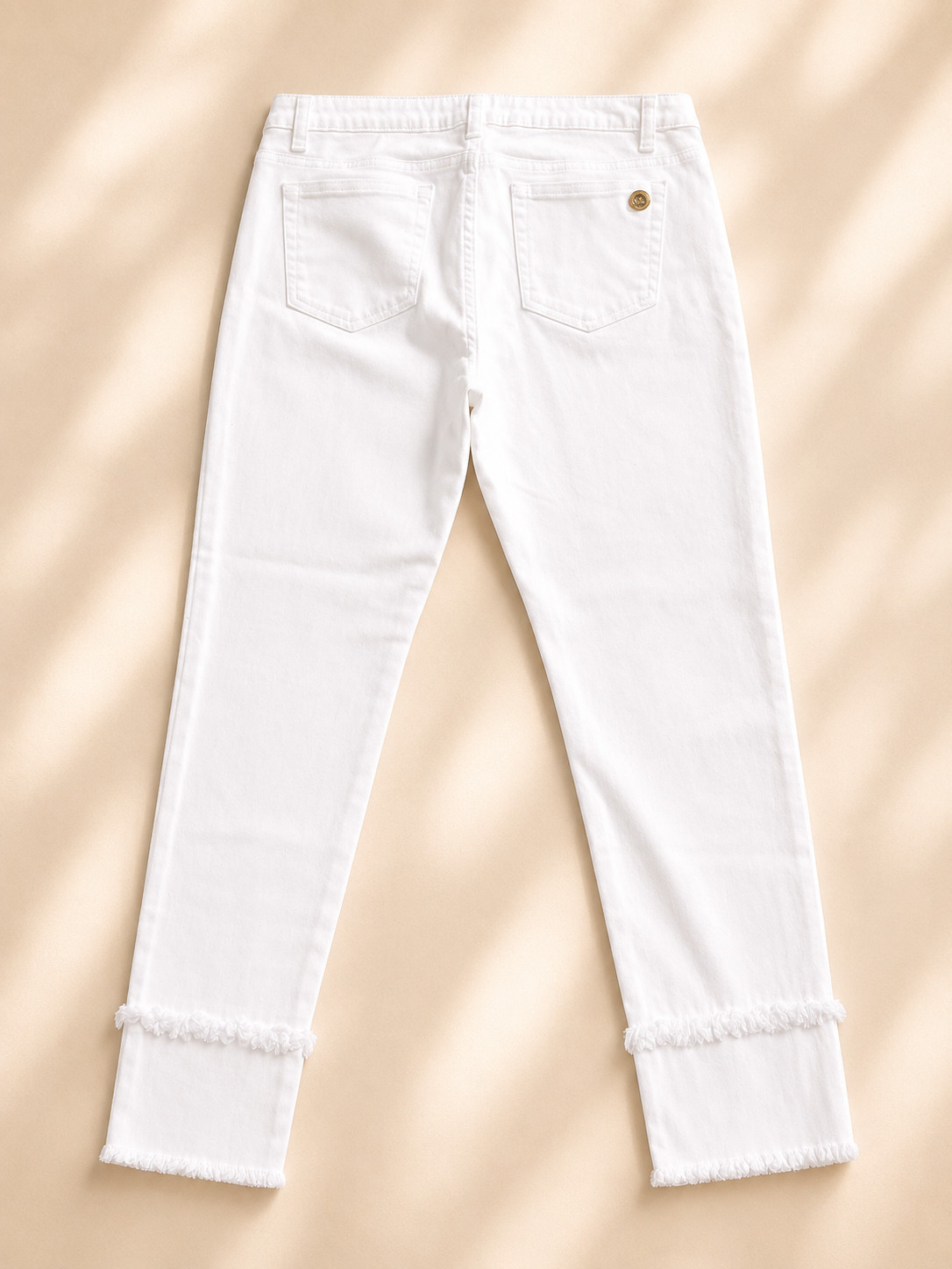 Michael Kors Women’s Orange Denim Skinny Jeans Size 4 Mid Rise 5-Pocket Logo