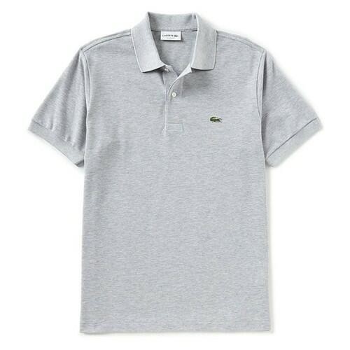 Lacoste Men’s Short Sleeve PH4012 Cotton Logo Casual Polo Shirt