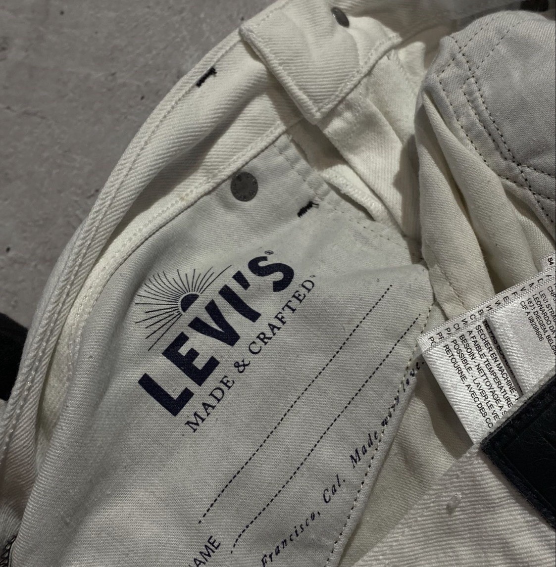 Levi’s Made & Crafted 502Black White Colorblock 32×34, Jeans Pants