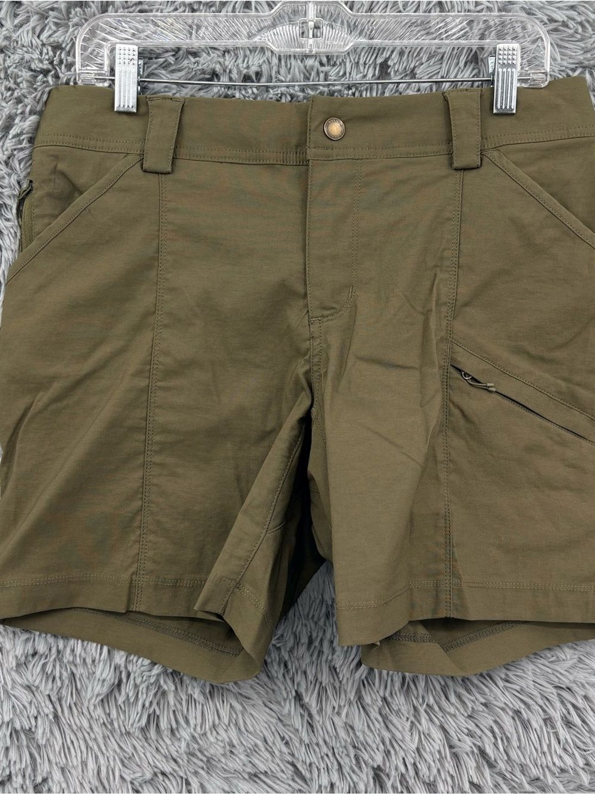Duluth Shorts Womens 10 Trading Dry on the Fly Green Hiking Outdoor Quick Dry