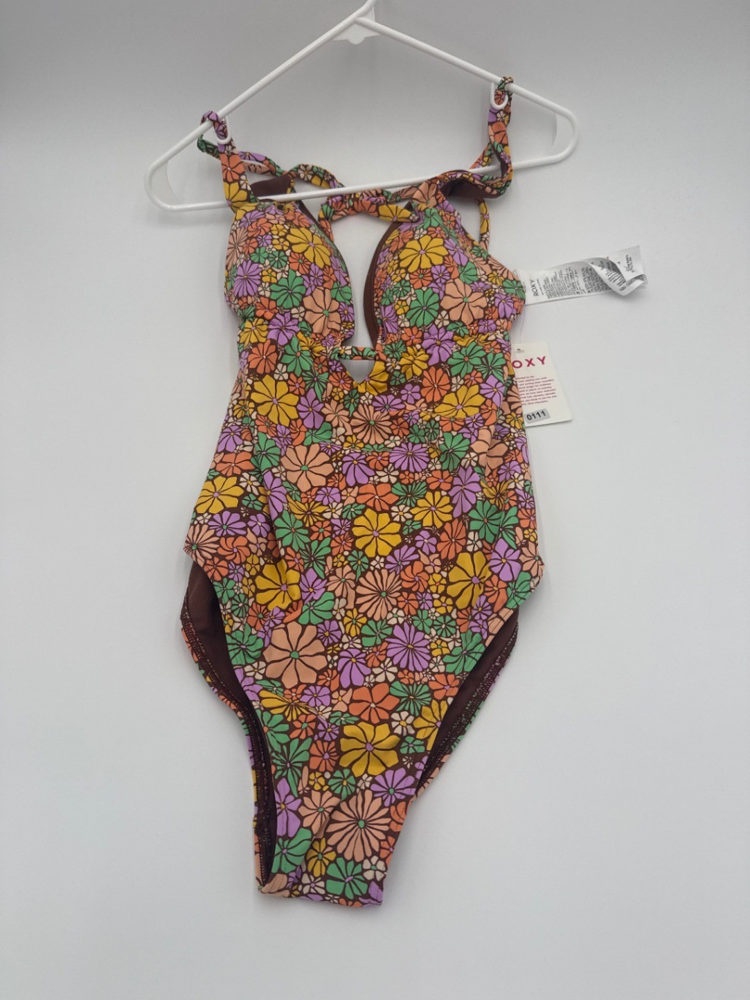 Roxy JR Swimwear One-Piece Swimsuit Honey Size LARGE NWT