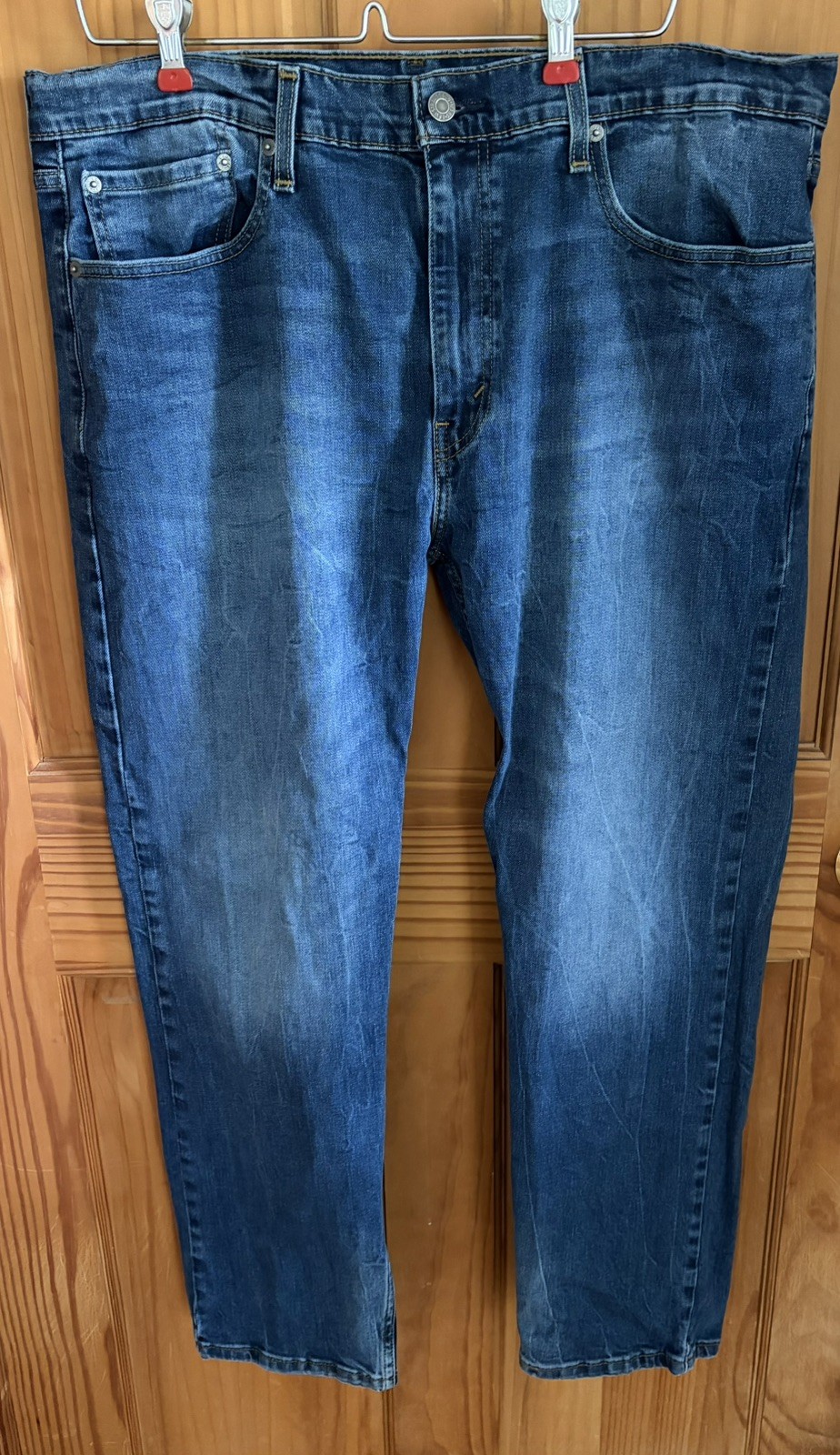 Levis Strauss Co Mens jeans 38×30 Blue Medium Wash Regular Tapered 29507-0003