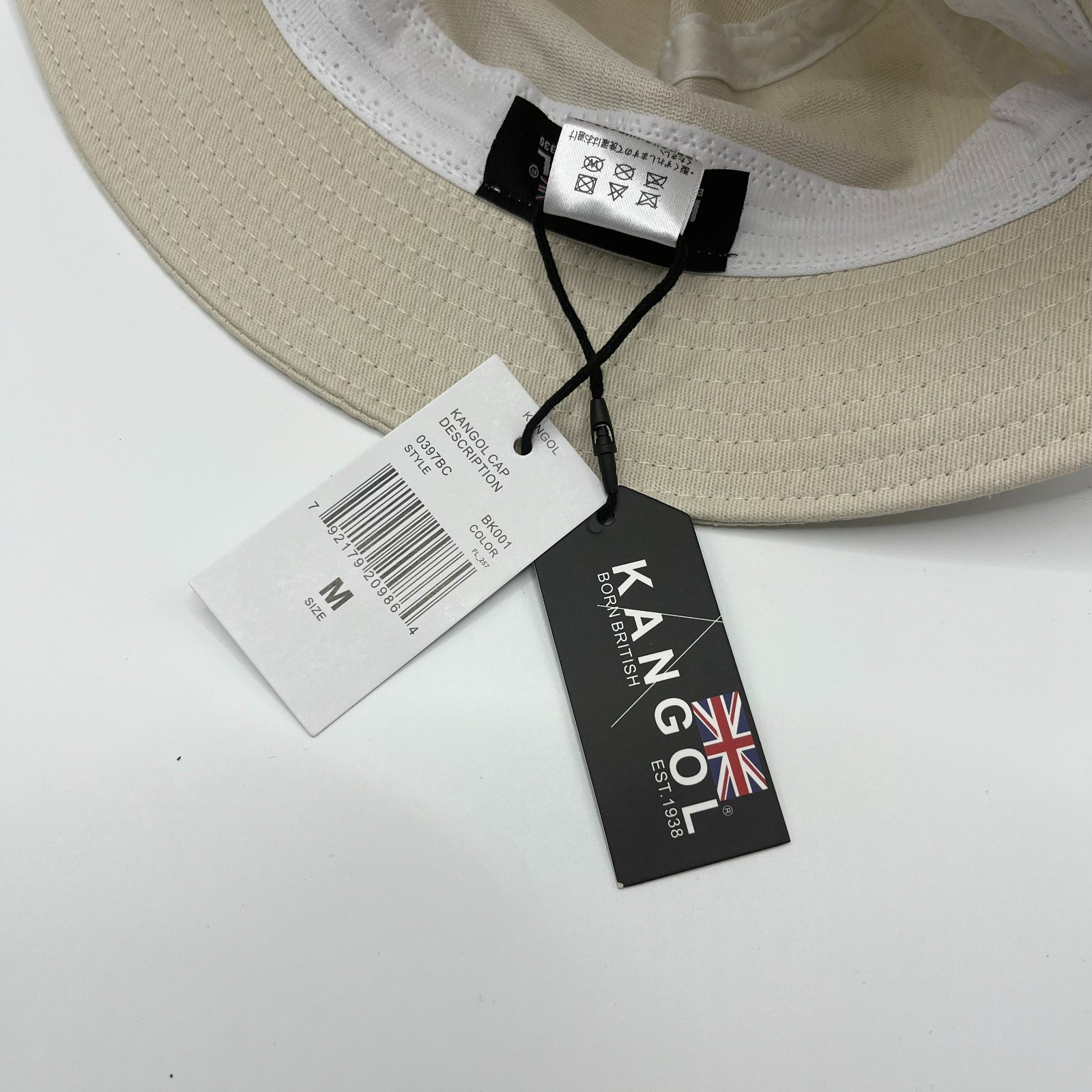 Classic Kangol Bermuda Washed Cotton Flat Top Hats Headwear Bucket Hat Unisex US