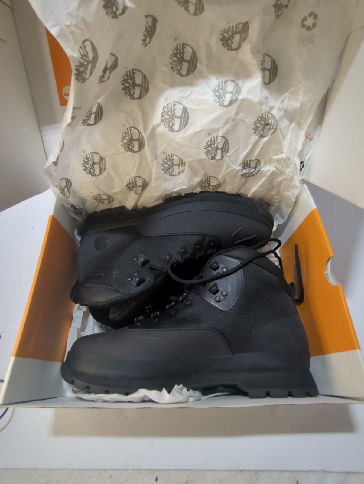 Timberland Mens Euro Hiker Shell Toe Boots Black Waterproof A631F Men’s Size 10