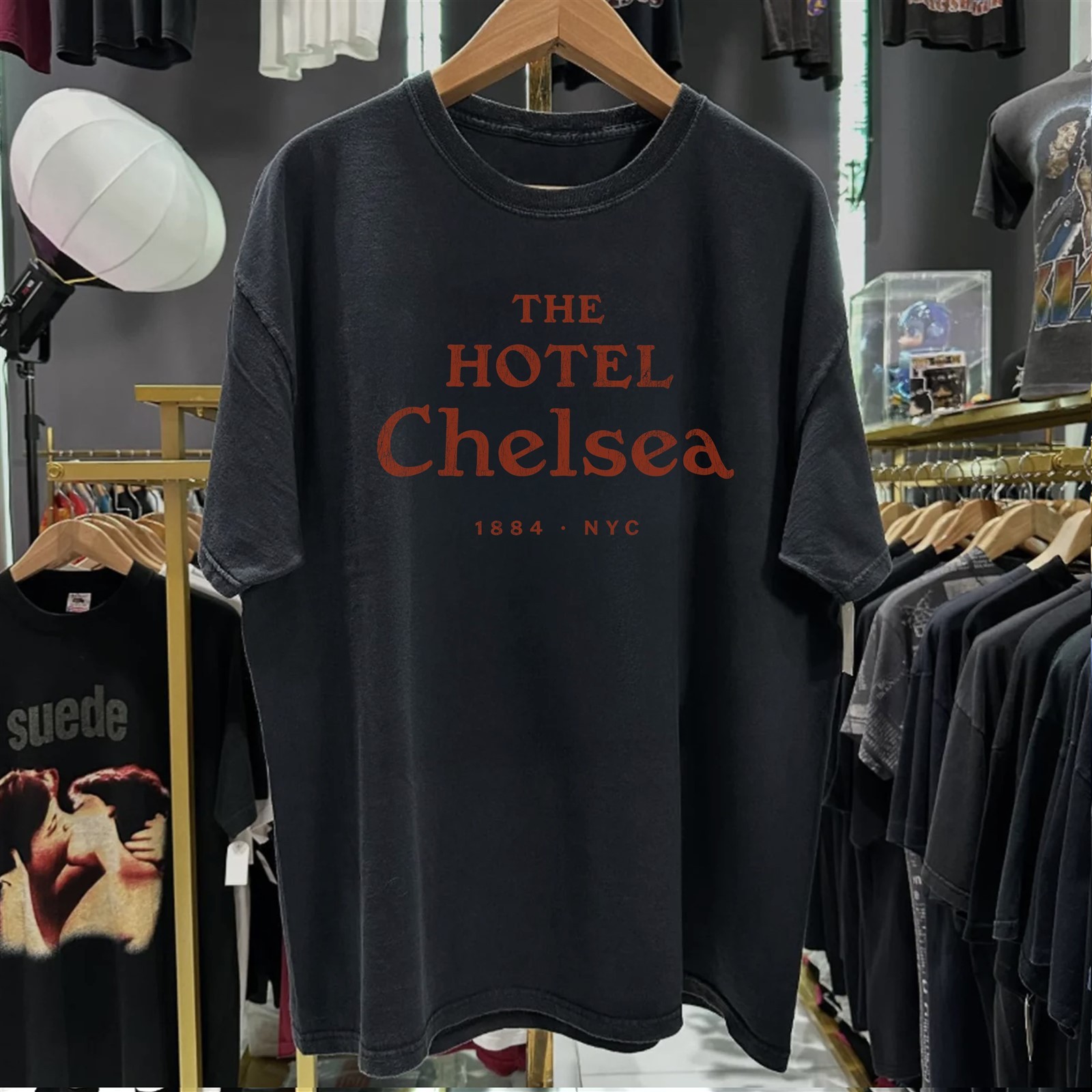 The Hotel Chelsea -Wash Washed T-Shirt Black M