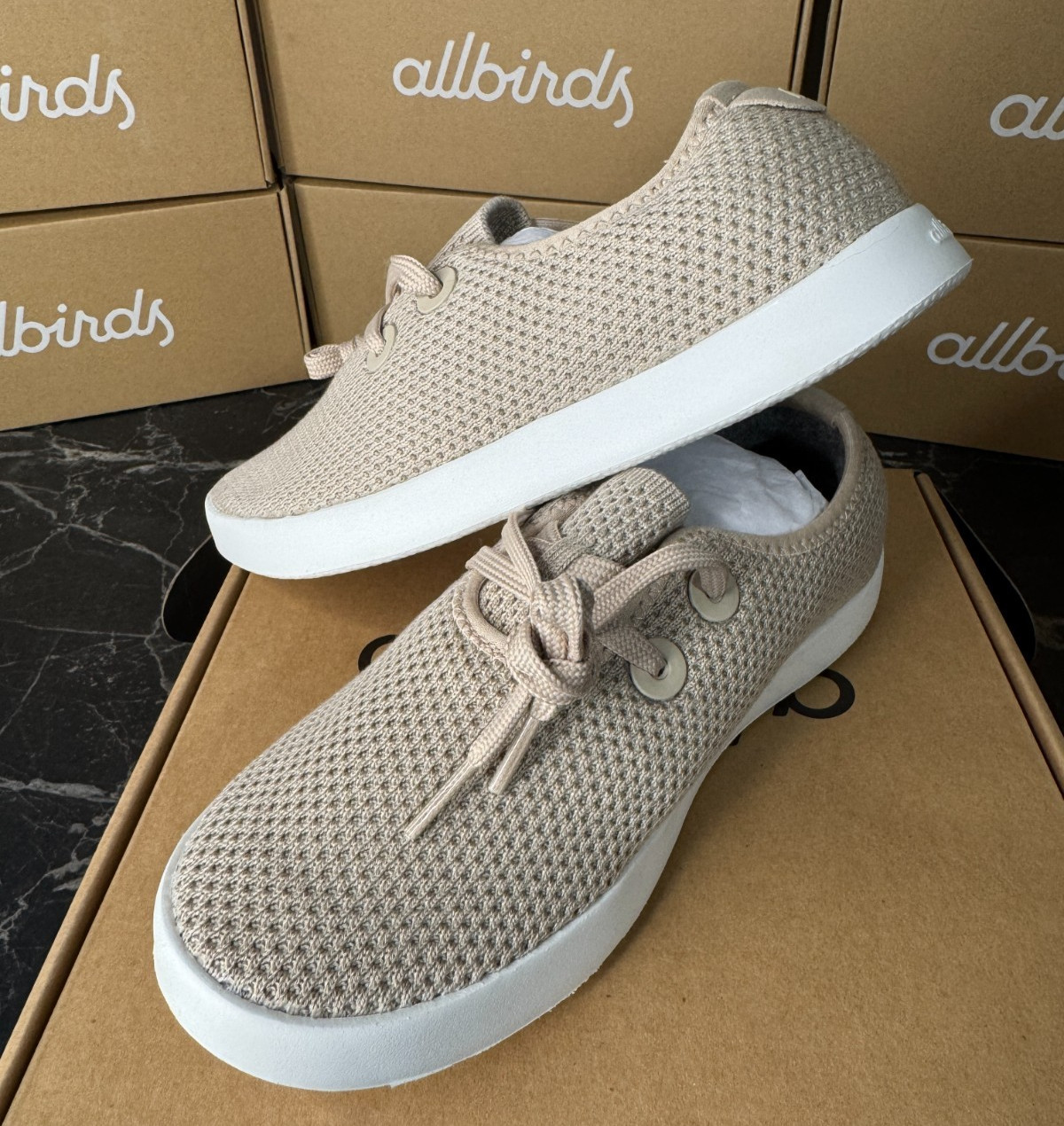 NEW ALLBIRDS TREE SKIPPER RUGGED BEIGE SHOES CASUAL LACES WALKING WOMENS SIZE 11