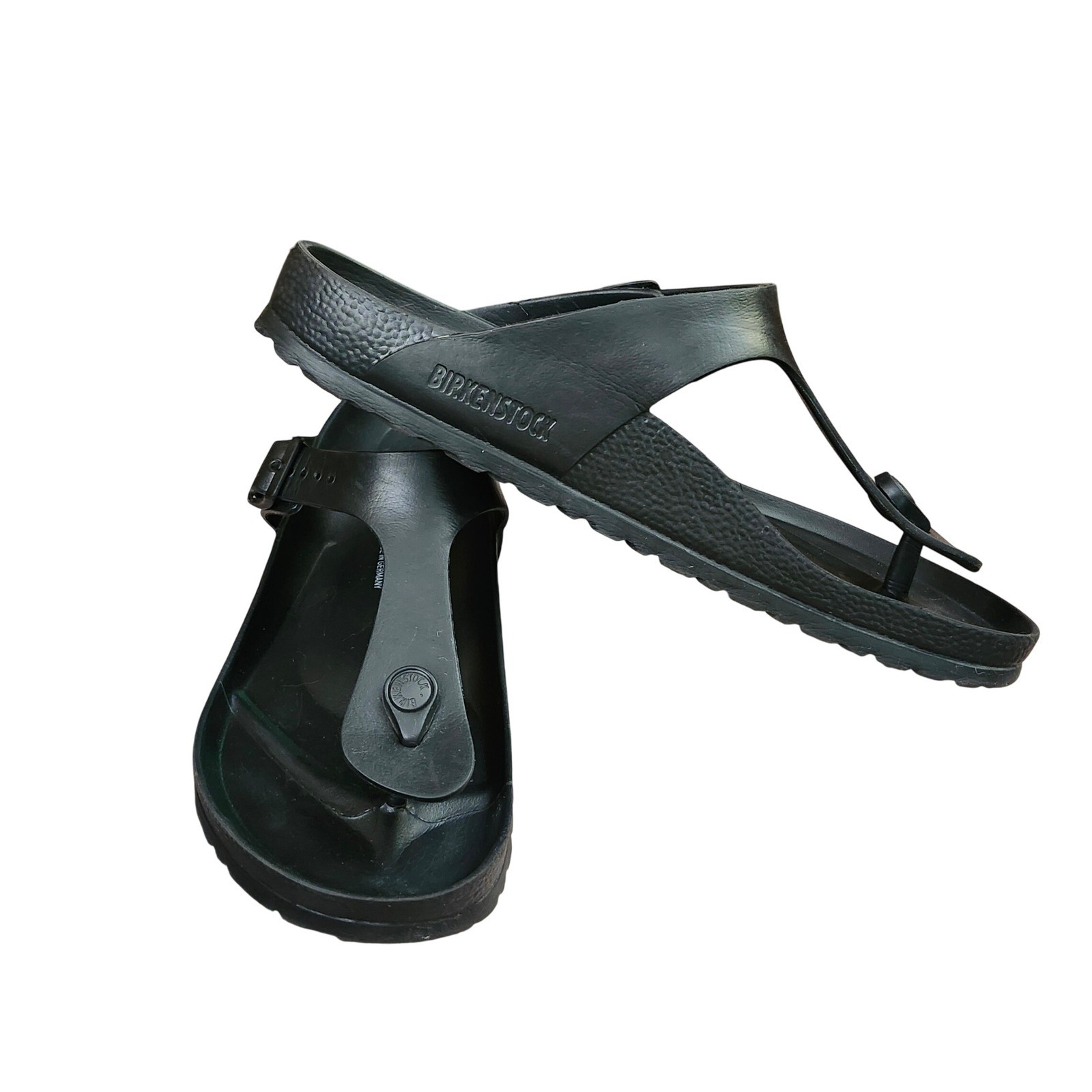 Birkenstock Gizeh EVA Black Waterproof Thong Sandals M 8 W 10 Beach Casual Pool