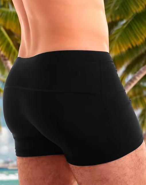 Swimming Trunks with Fashion Prints Men Quick Dry Beach Boxer Shorts with Drawst