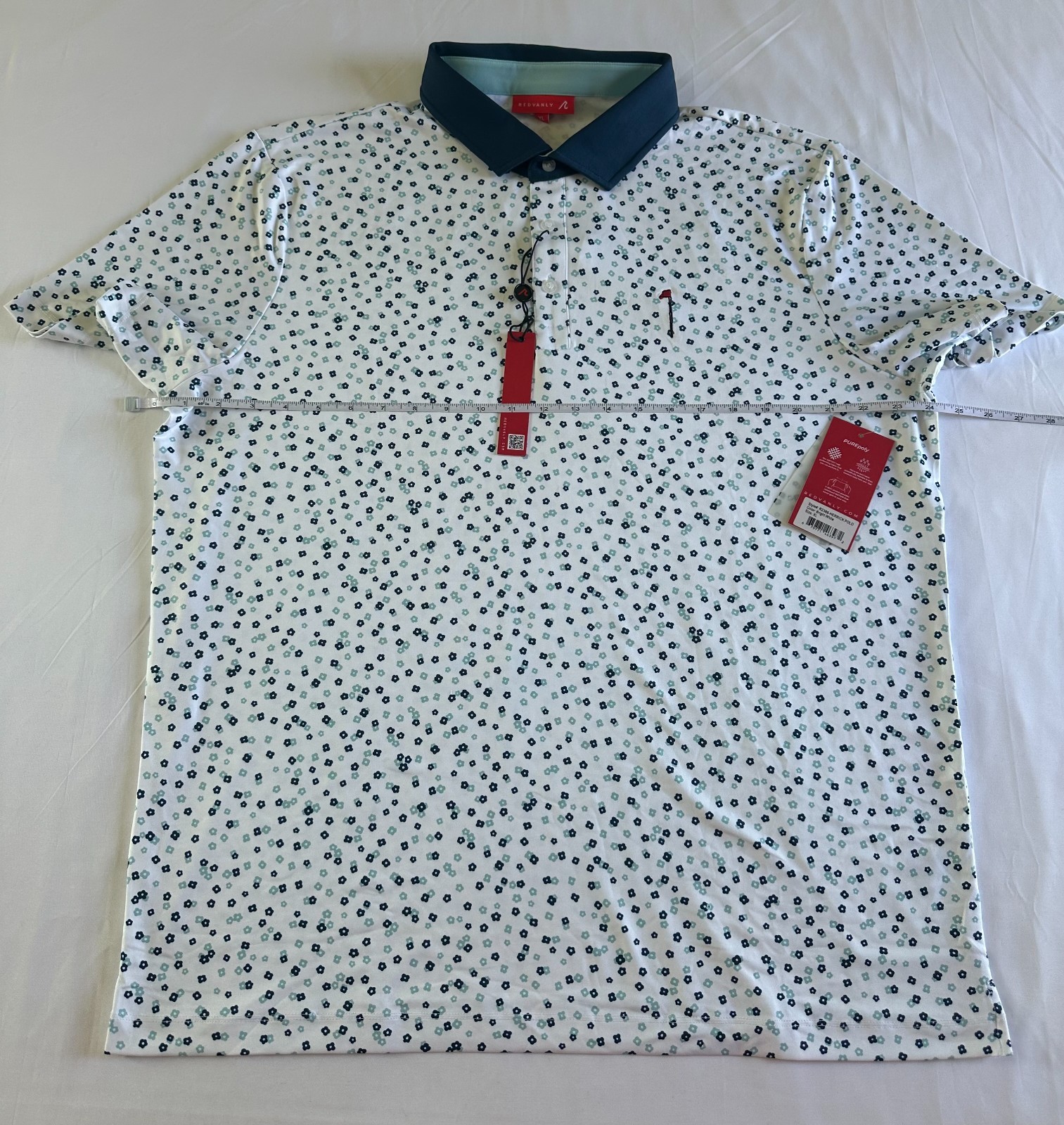 Redvanly Herrick Polo Color Bright White Size XL New With Tag