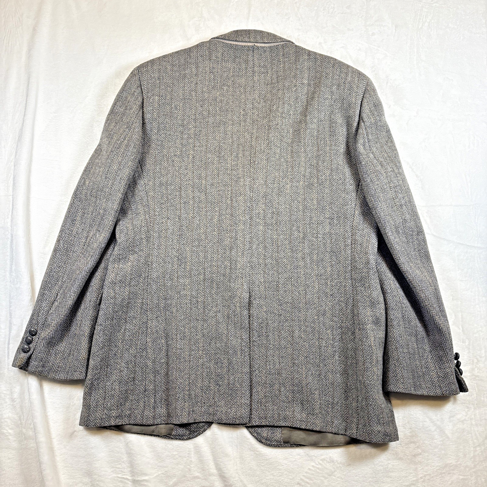 VTG Men’s 40R Stafford Hampshire Brown Herringbone Wool Tweed Blazer Jacket