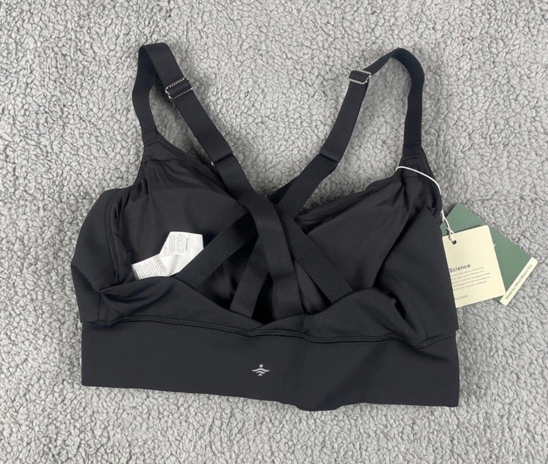 Halara Women’s M Black Nylon Elastane SpeedWave Quick Drying Medium Support Bra