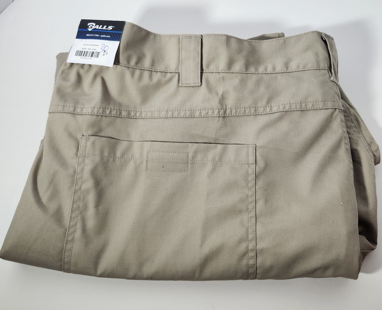 Galls Pro Tac Force Tactical Pants TR2597 Khaki Men Size 50×30 50 w 30 L NWT
