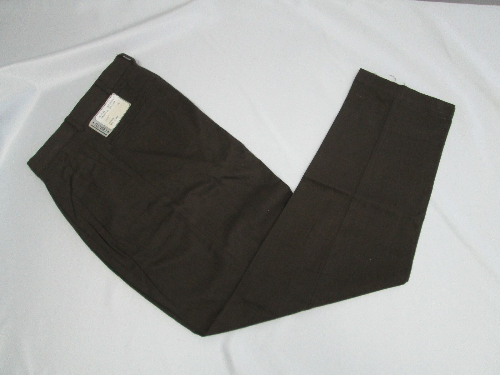 Mens pants Brown 29 30 31 32 33 34 36 38 hemmed 30 32 34 Retro Pleated Dress NEW