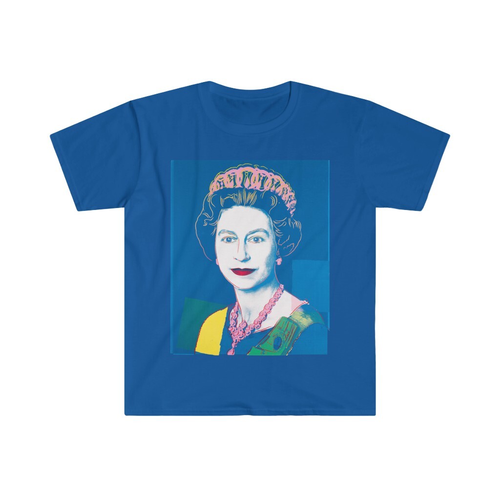 Andy Warhol Queen Elizabeth United Kingdom Royal Family Soft T-Shirt