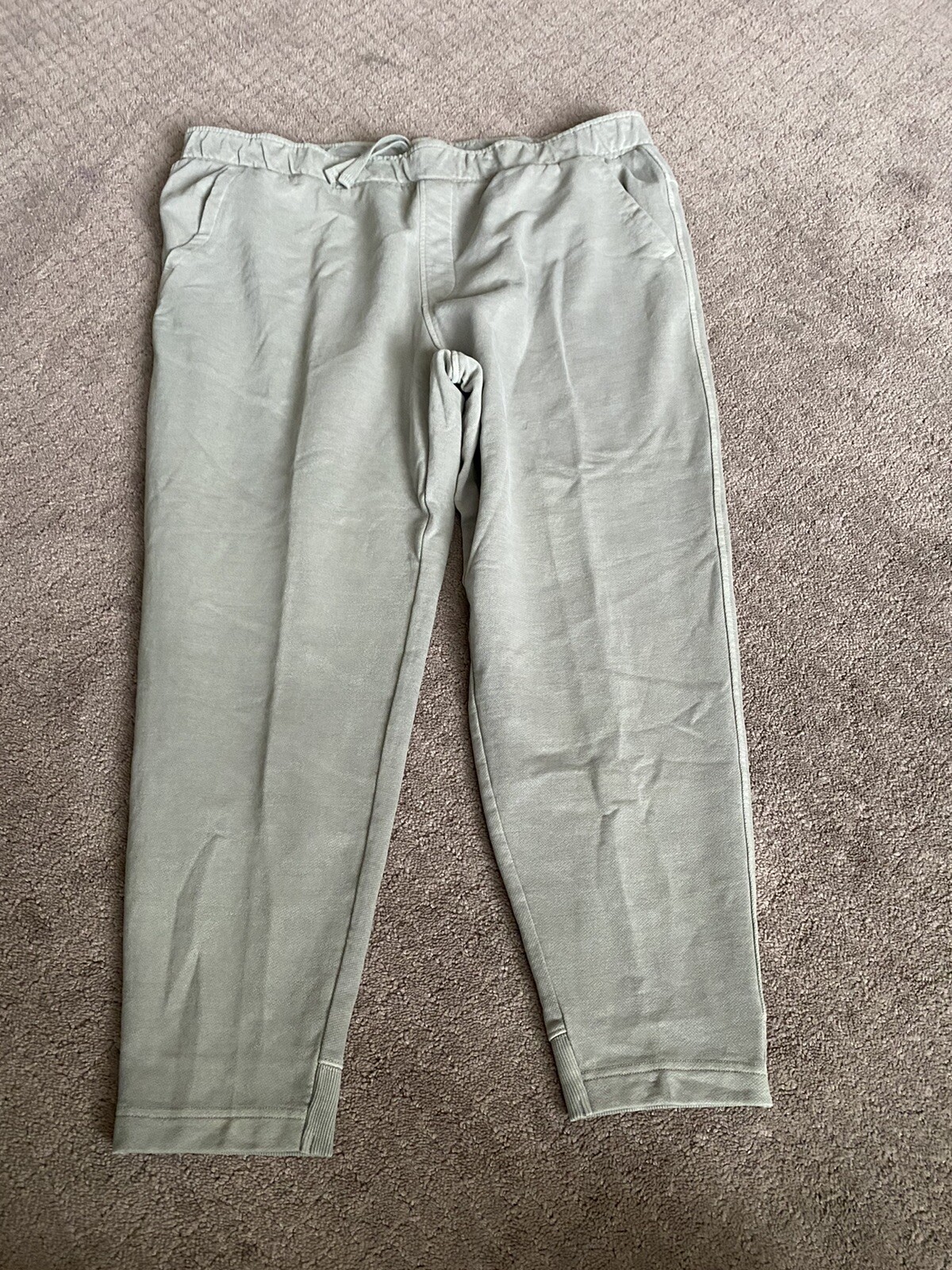 VRST Mens washed twill terry simple jogger earl grey size 2XL $70