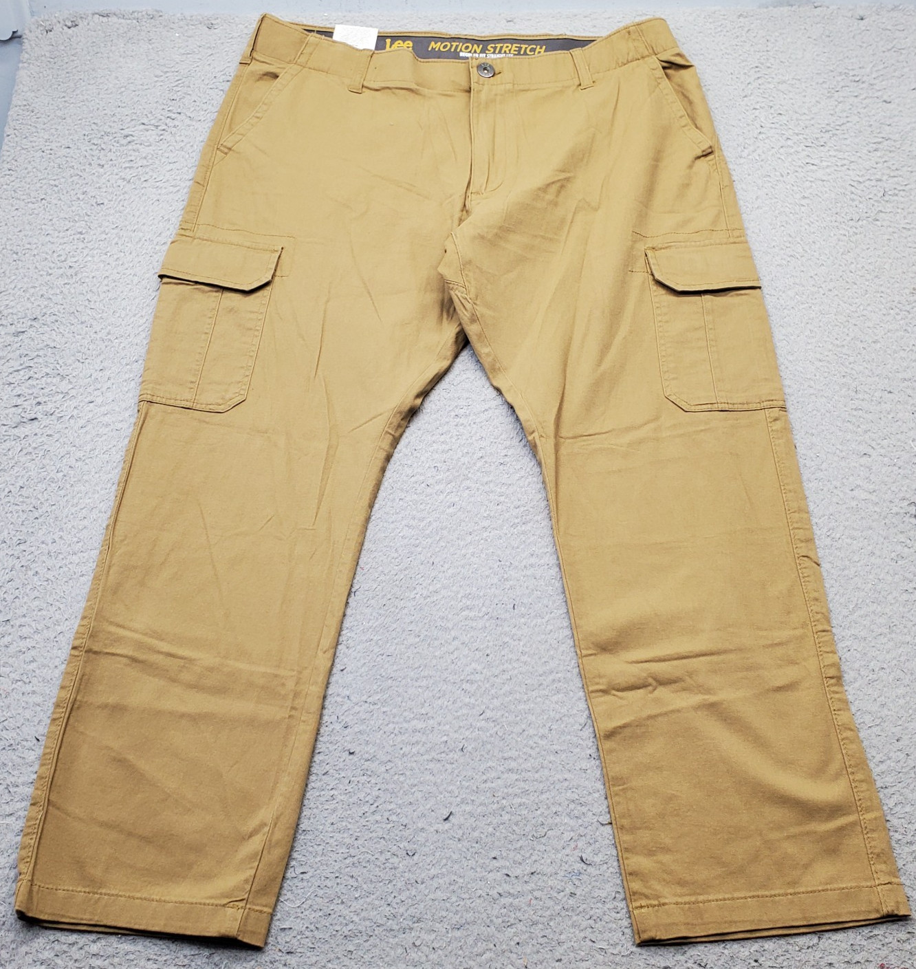 Lee Pants Men 40×30 Brown Premium Select Motion Stretch Regular Fit Straight Leg