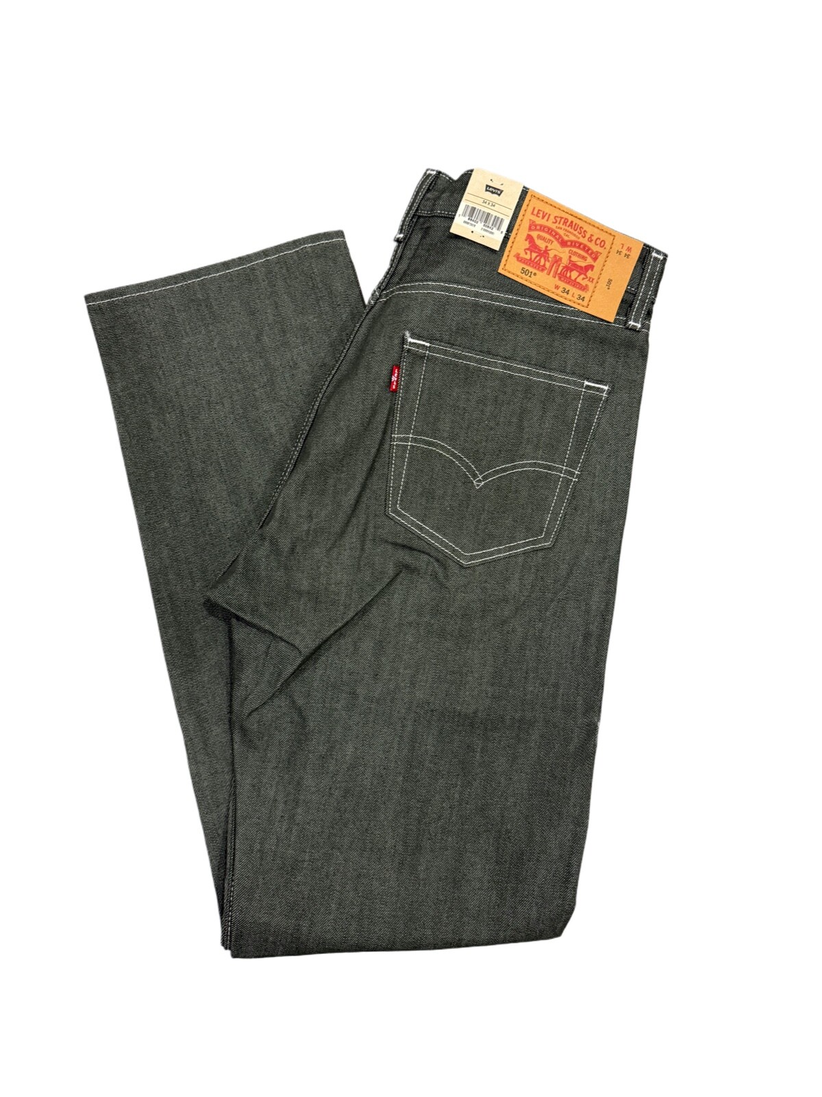 Levis 501 Shrink To Fit Button Fly Jeans Color Green 005013670