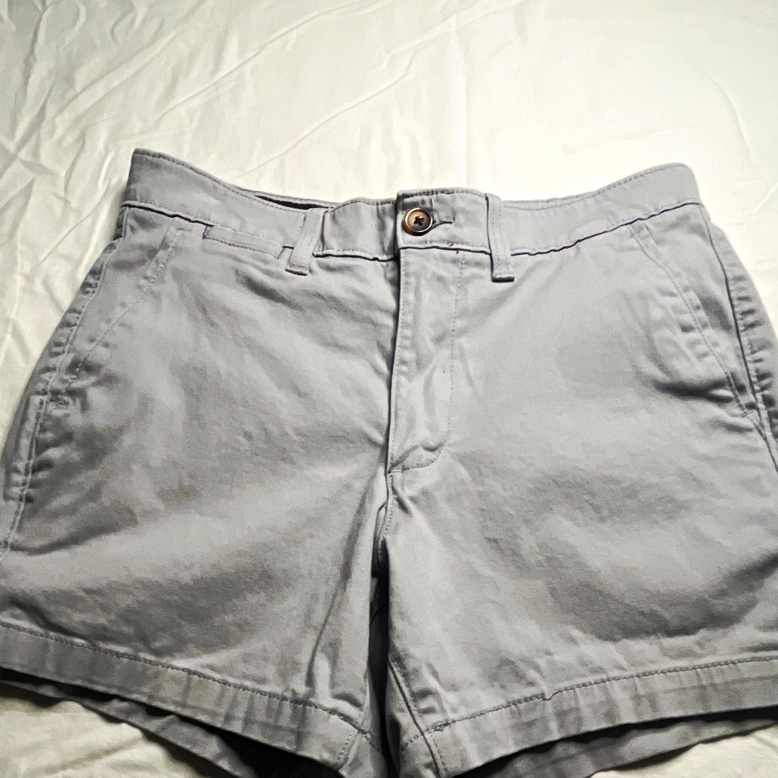 Sonoma Flexwear Men’s Gray Chino Shorts Cotton/Spandex Flat Front Pockets 32