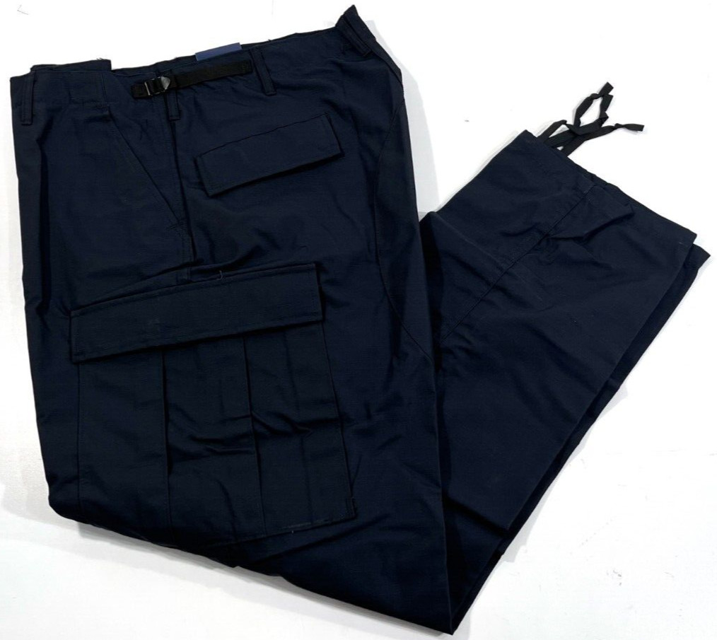 NEW 4XL MENS PROPPER F5205 ZIP FLY BATTLE RIP CARGO PANTS LAPD NAVY 4XL REGULAR