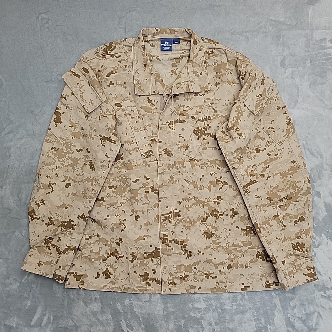 Military Combat Tactical MARPAT Shirt Mens Medium Desert Digital Camo Propper