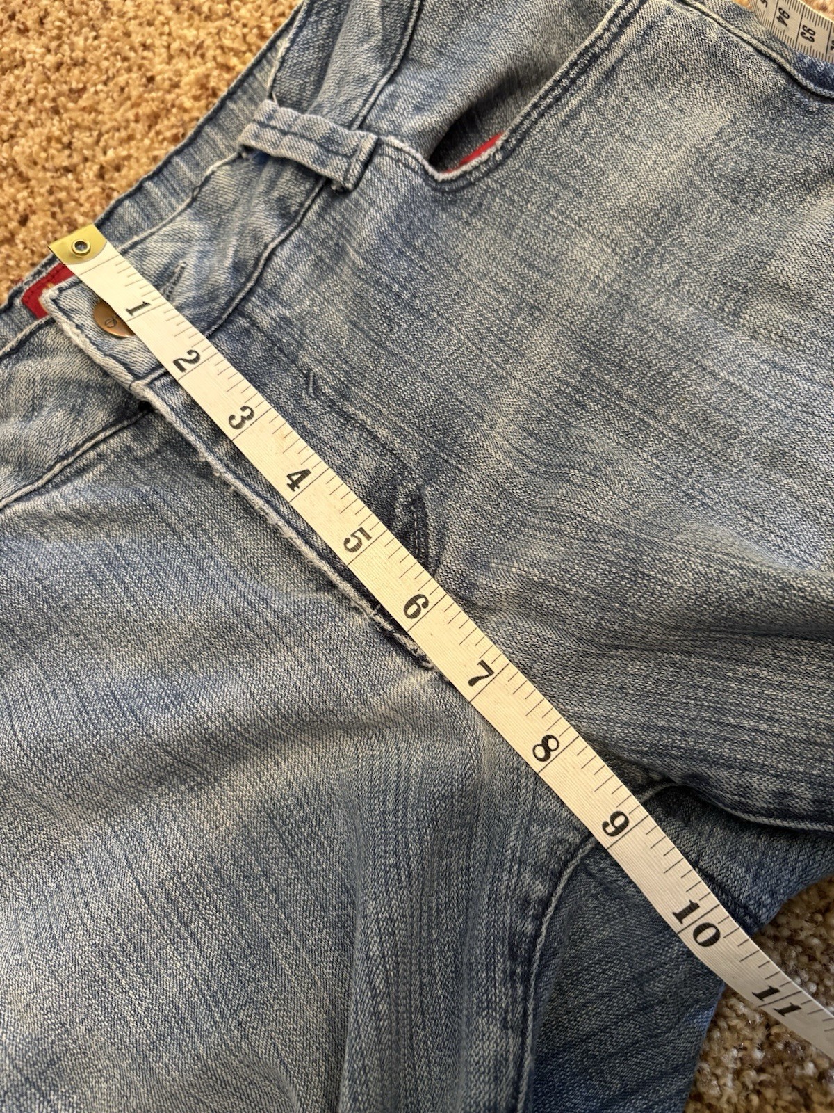 light wash mid/high rise straight leg sasson jeans size 6
