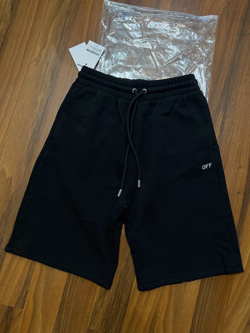 Off White Black Sweatshorts