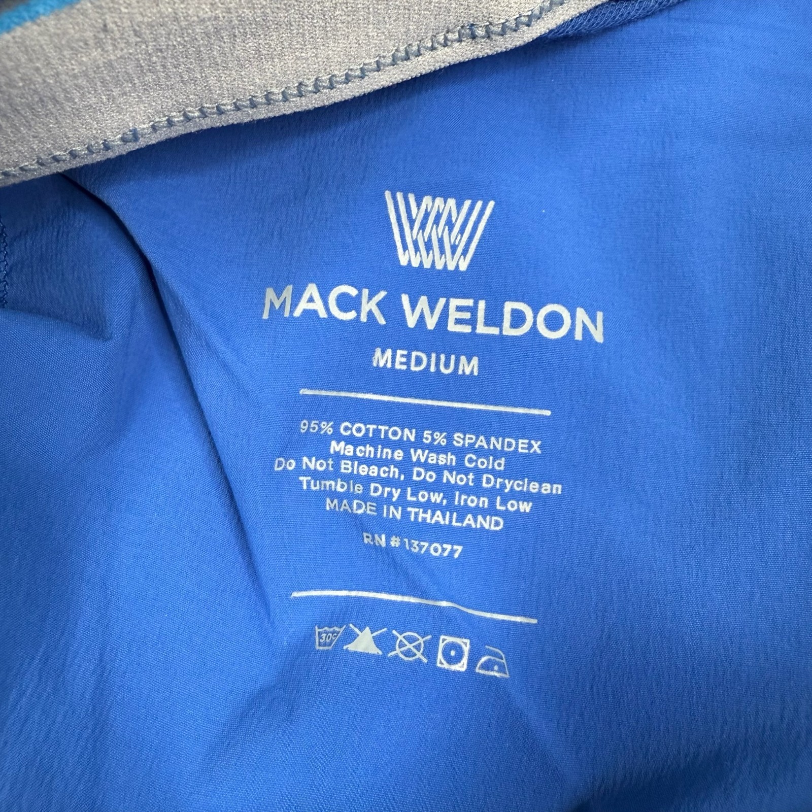Mack Weldon Mens Coolant Blue Daily Wear Comfort Tapered Ace Sweatpants Size M