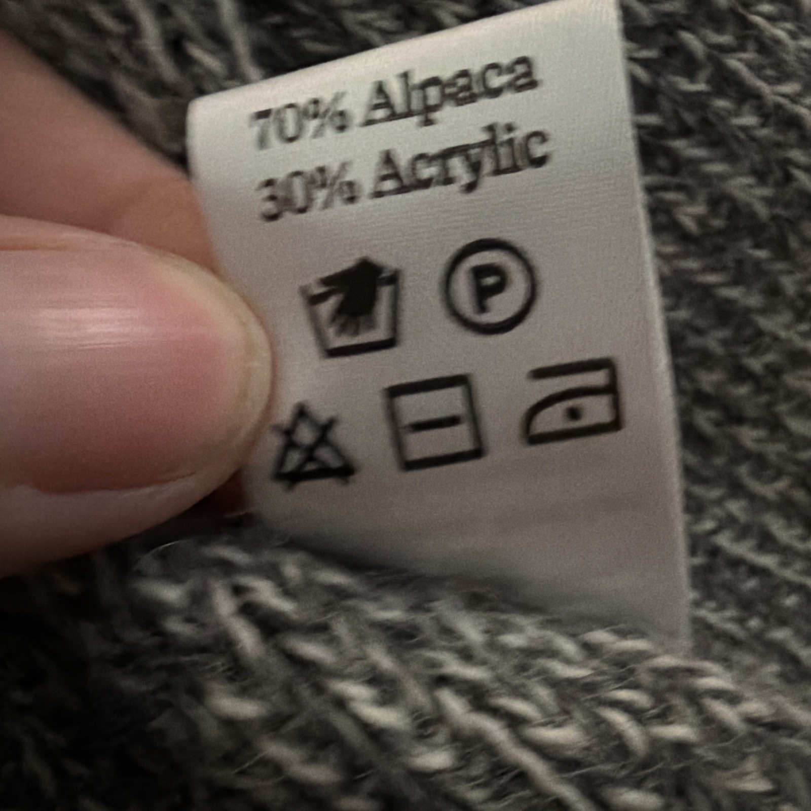 Peruvian Link Alpaca Collection Gray Womens Open Front Cardigan Sweater Size O/S