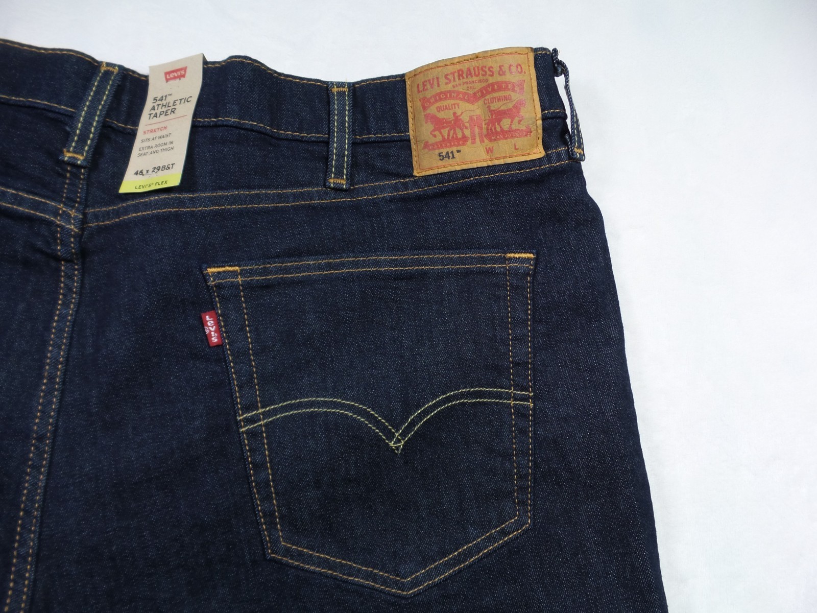 Levis Jeans Mens 46 x 29 Blue 541 Athletic Fit Stretch Taper Big Tall Denim NWT