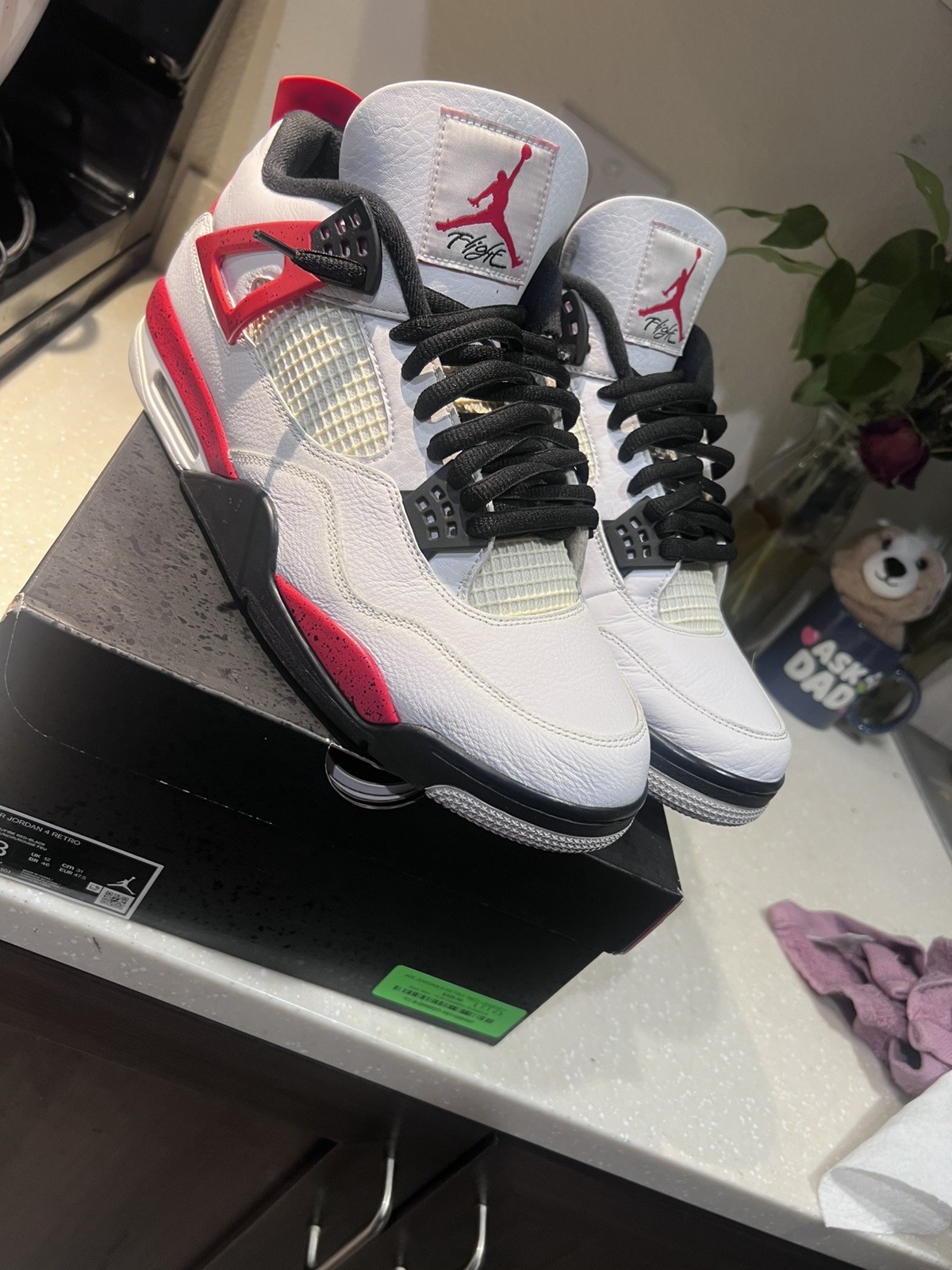Size 13 – Jordan 4 Retro Mid Red Cement