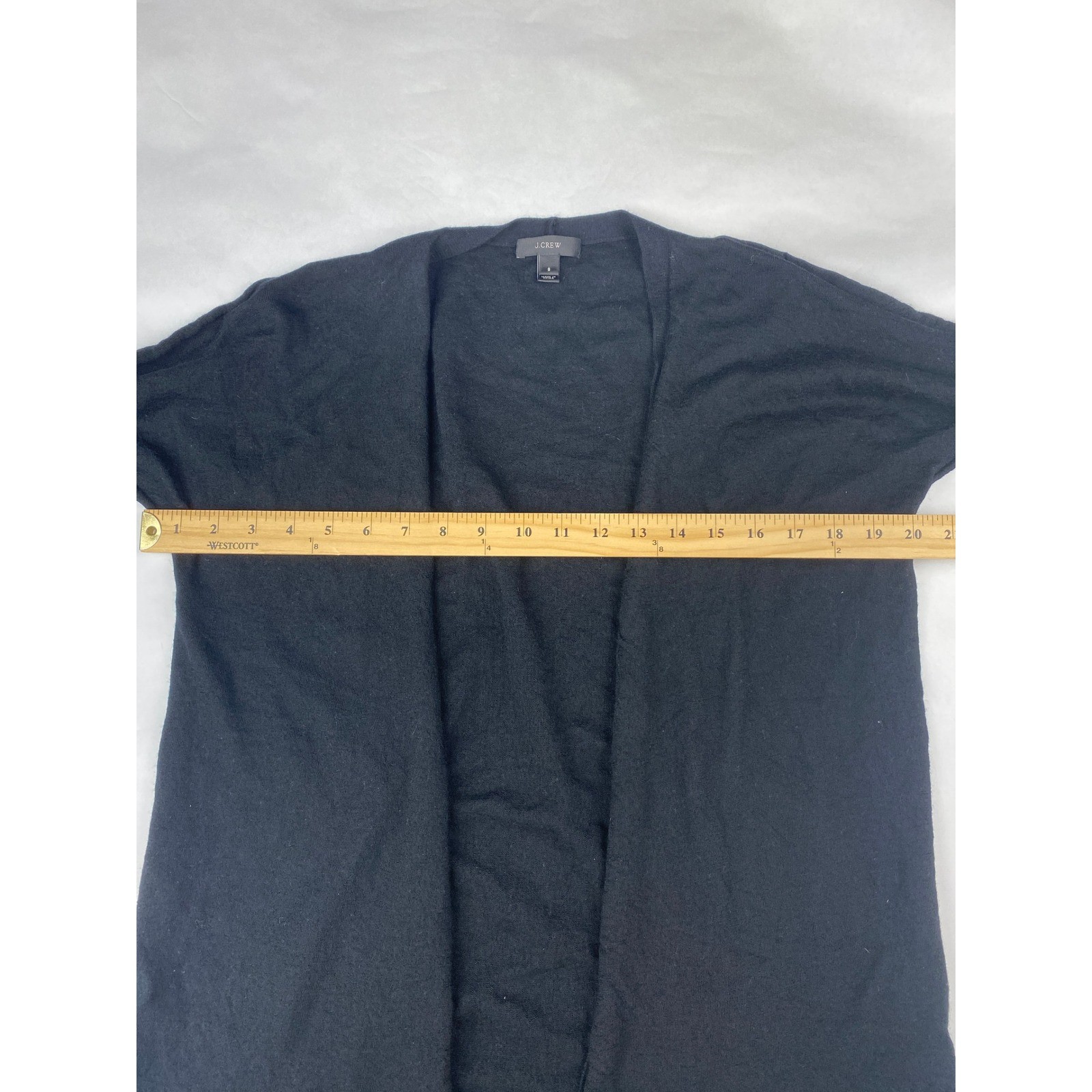 J.Crew 100% Merino Wool Open Front Cardigan Women’s Size Small Black