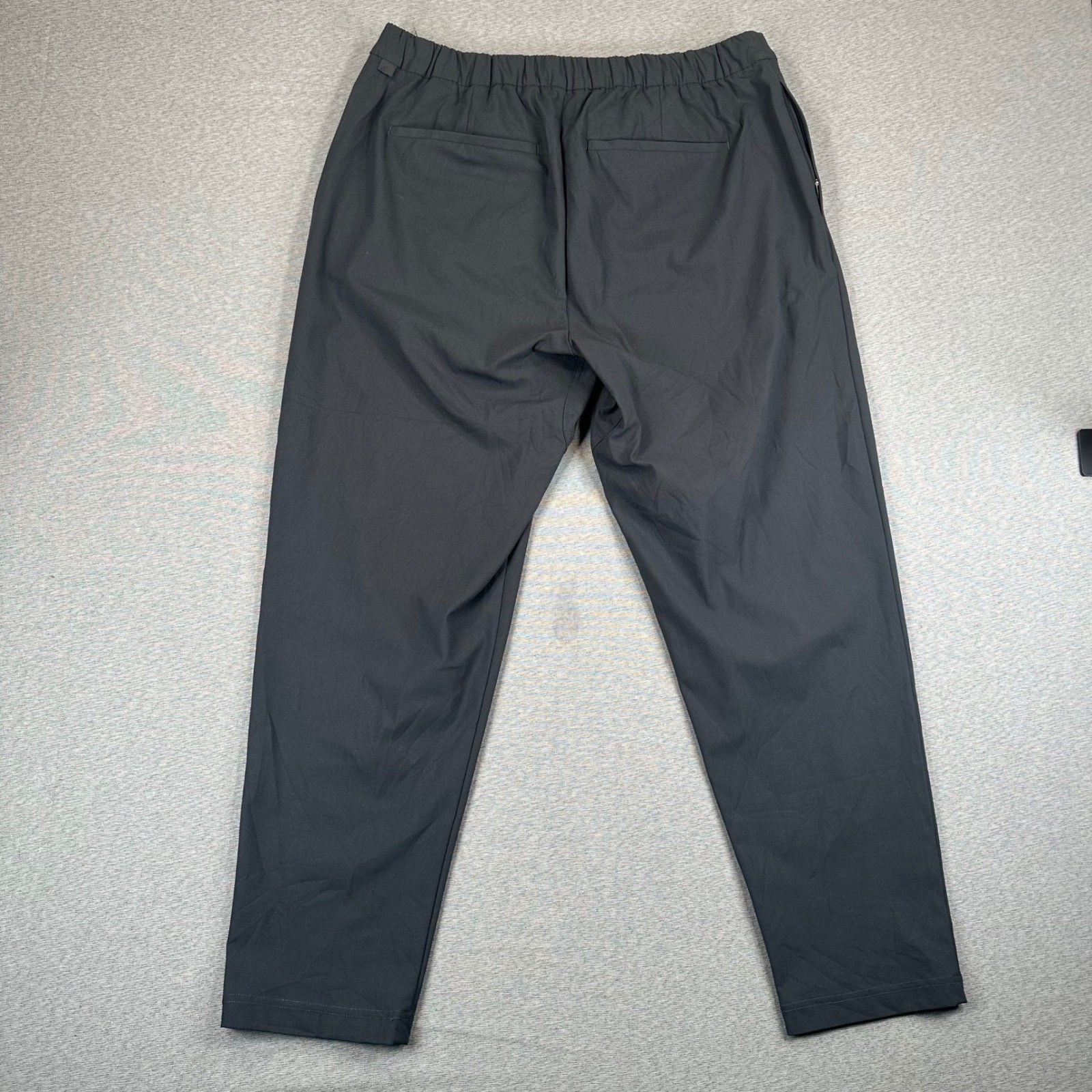 VRST Limitless Pants Mens XL Slim Taper Gray Sorona Stretch Drawstring Zip