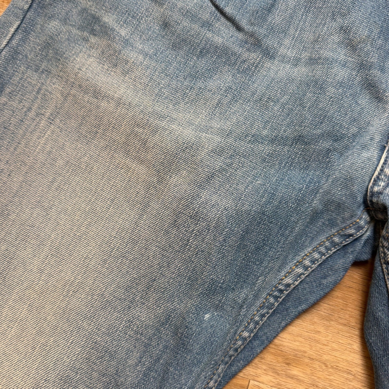 Diesel Larkee Jeans Mens 36×30 Blue Regular Straight Leg Wash 008AT Button Fly