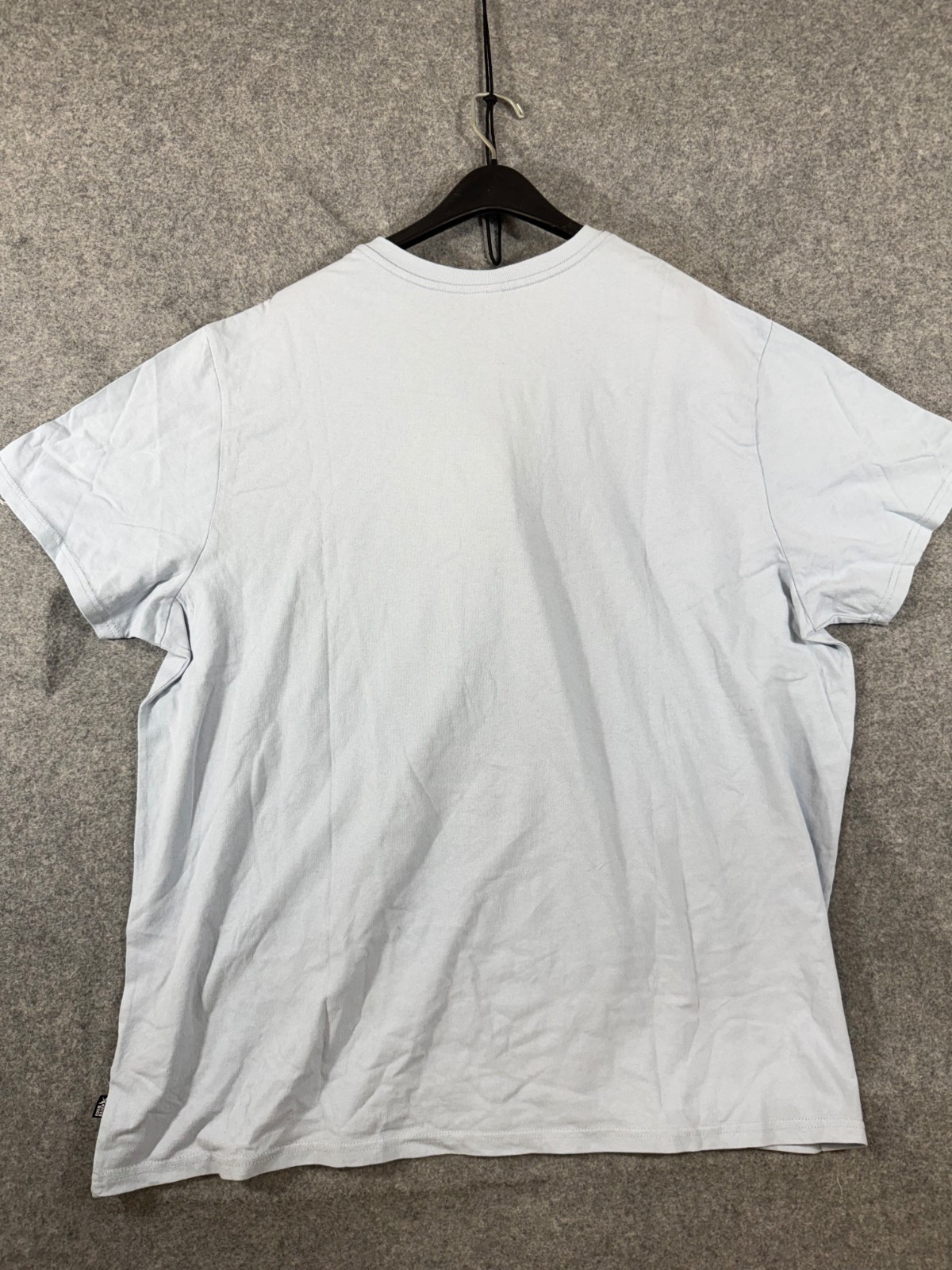 Eddie Bauer Henley T-Shirt Mens 2XL Light Blue Short Sleeve Quarter Button NWT