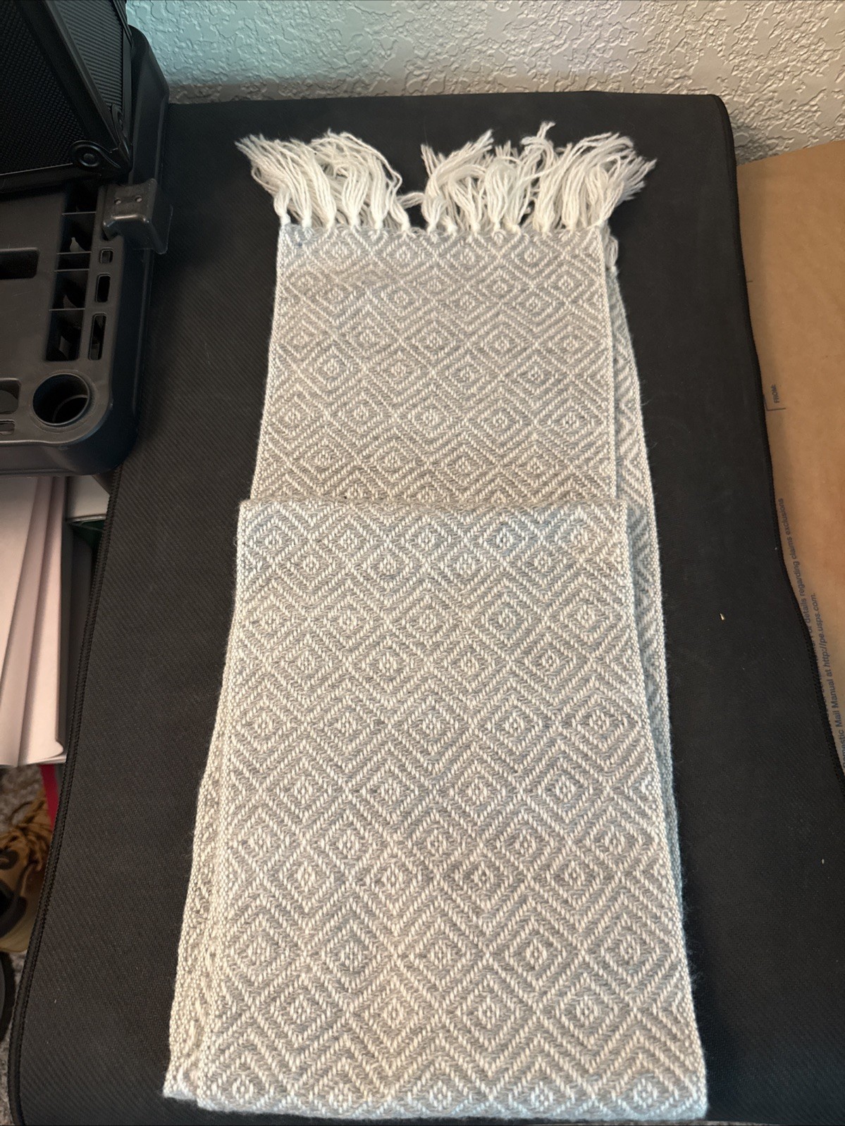 Vintage Handmade In Peru – Alpaca Fur Scarf – 5’ Long