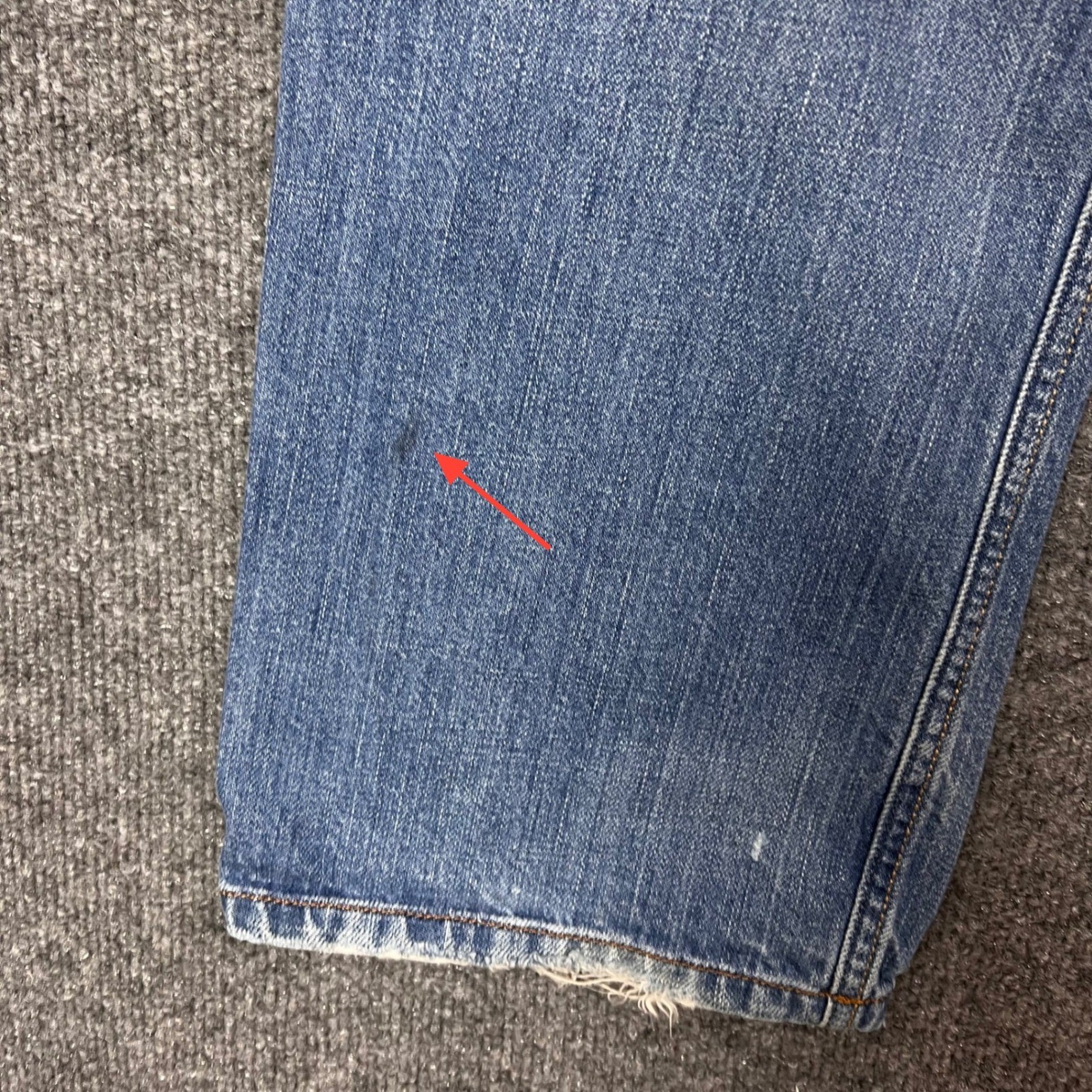 Diesel Jeans Larkee W33 L32 Blue Good Straight Leg Button Fly Distressed Denim