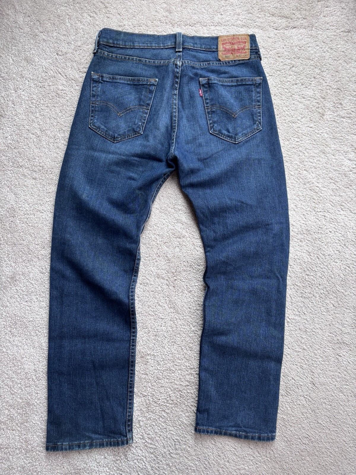 Levi’s Jeans 505 Men’s Blue Medium Wash Straight Regular Fitt32 x 30