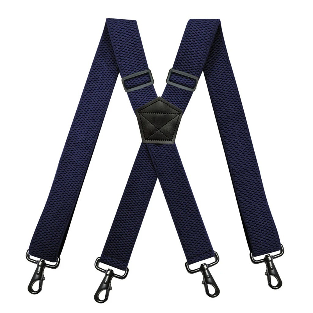 Heavy Duty Elastic Suspenders for Men Trouser Pants Braces Strap Work Belt