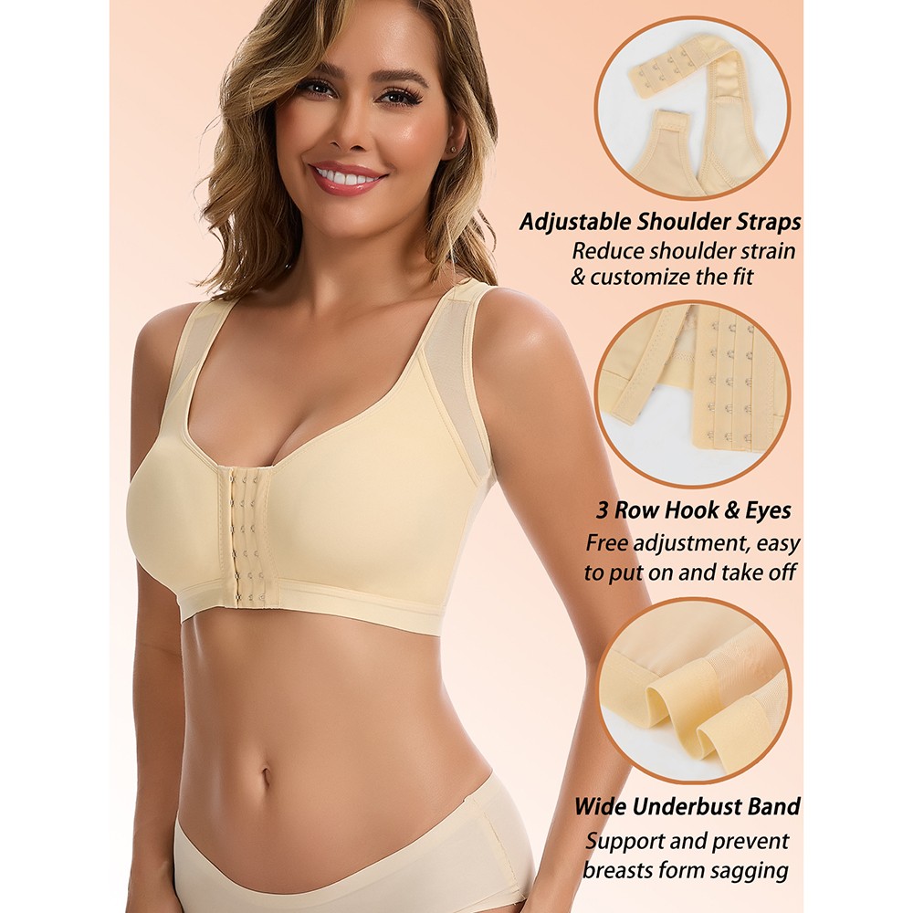 Anti-Sagging Shaper Bra Breast Lift Up Back Support Shapewear Post Surgery Bras