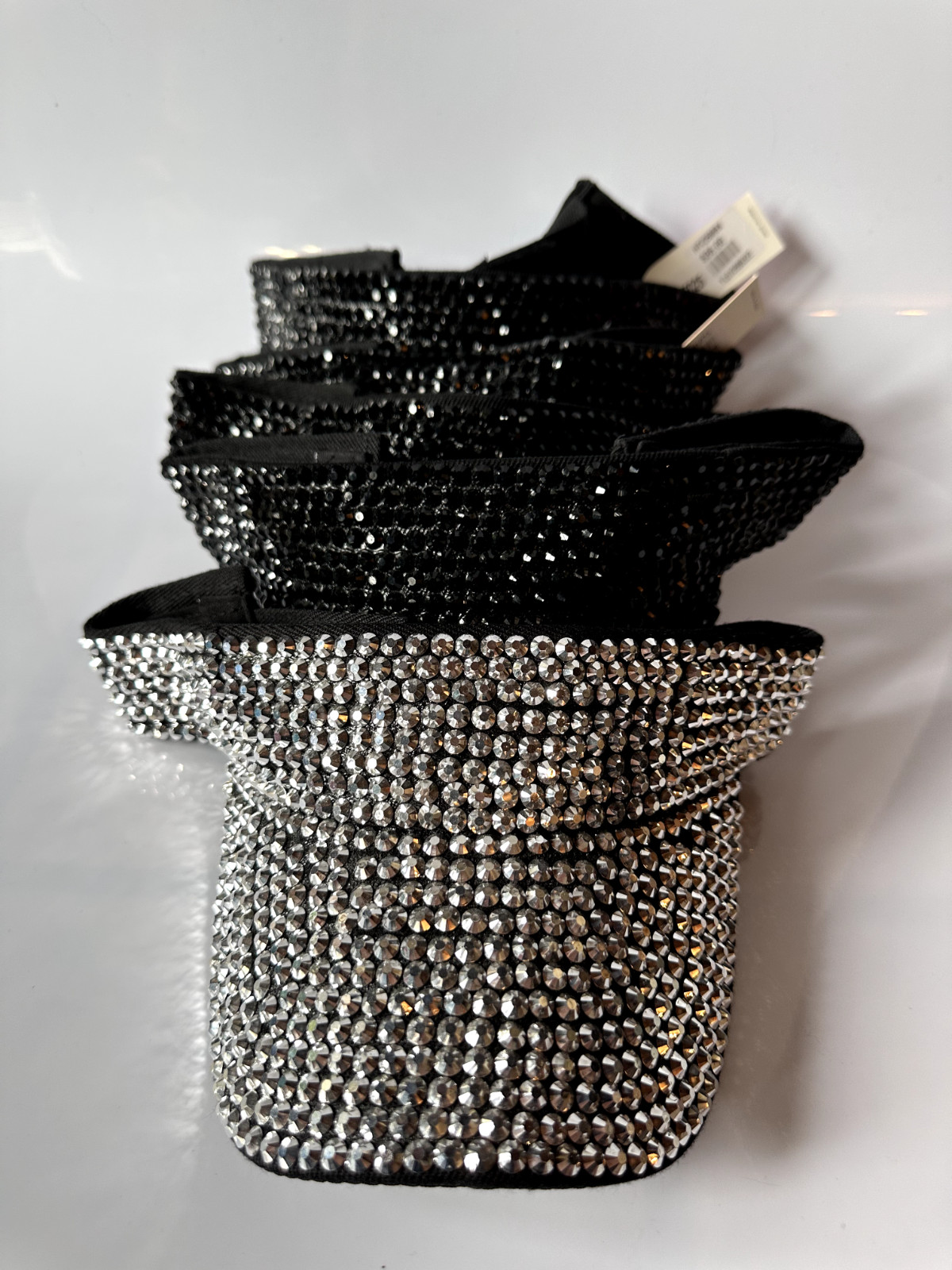 Rhinestone Visors – Sophia Collection – 5 Count (4 Bl / 1 Wh) – Bachelorette