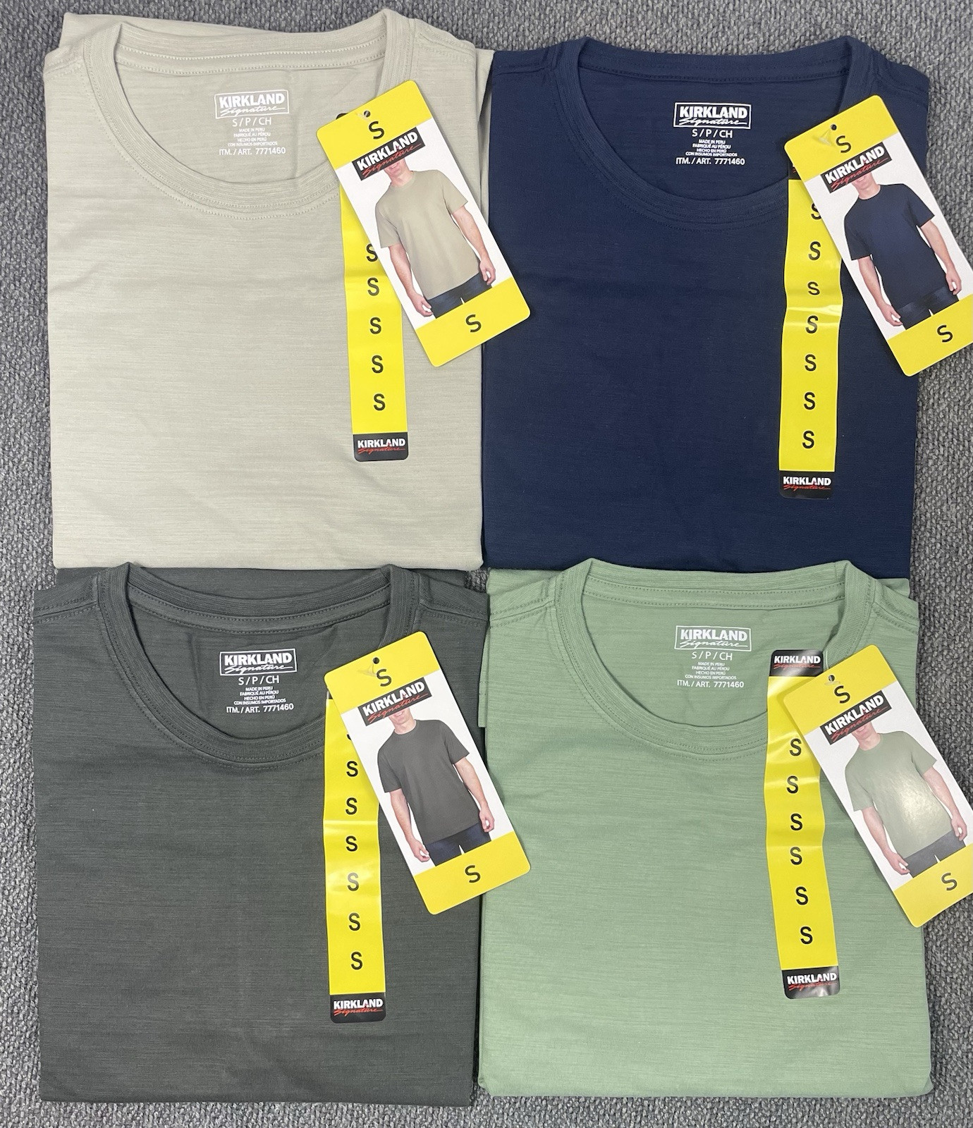 Kirkland Signature Men’s Pima Cotton Slub Tee Pick Your Size & Color NWT