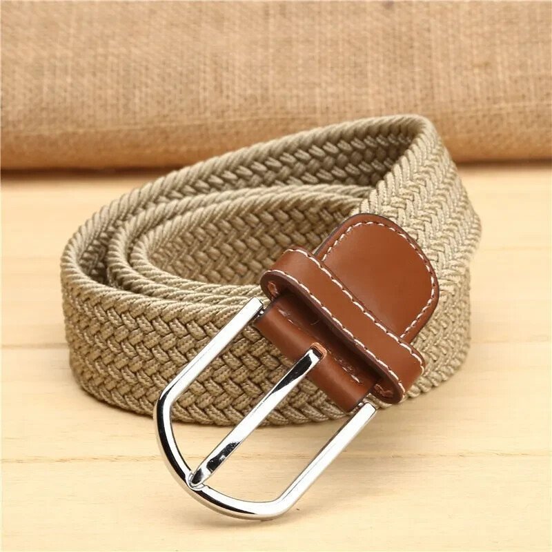 Elastic Fabric Braided Belt,Enduring Stretch Woven Belt for Unisex Men/Women/Jun