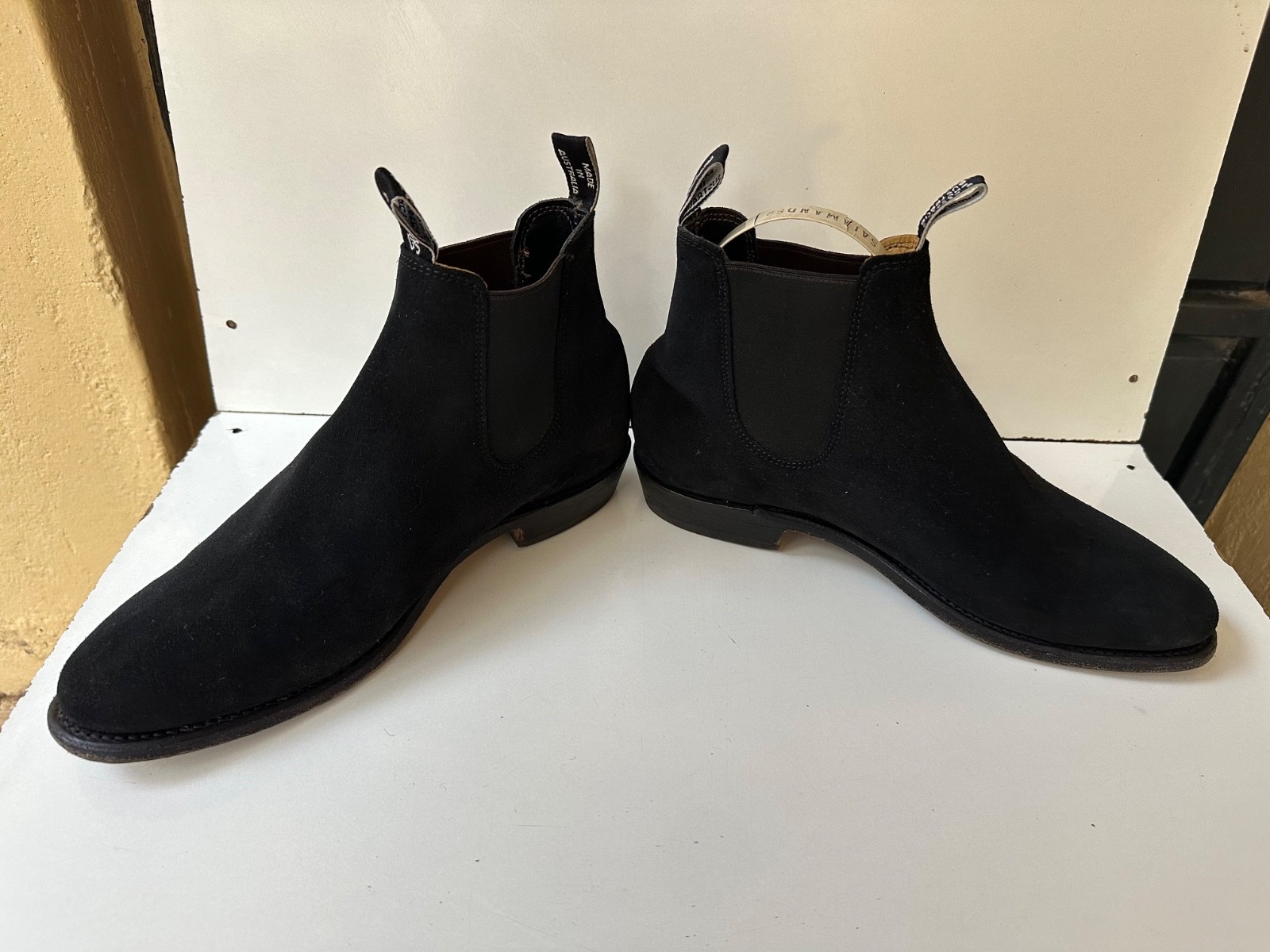 R.M.Williams Craftsman Suede Black Men’s Ankle Boots UK 8.5 USA 9.5