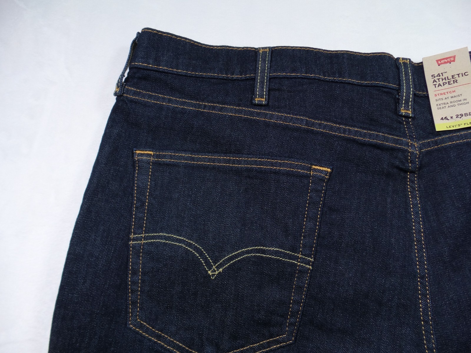 Levis Jeans Mens 46 x 29 Blue 541 Athletic Fit Stretch Taper Big Tall Denim NWT