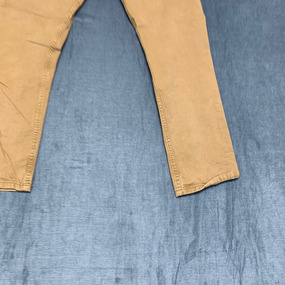 Levi’s 502 Jeans Mens 32×30 Khaki Caraway Slub Twill Stretch Comfort Tapered Leg