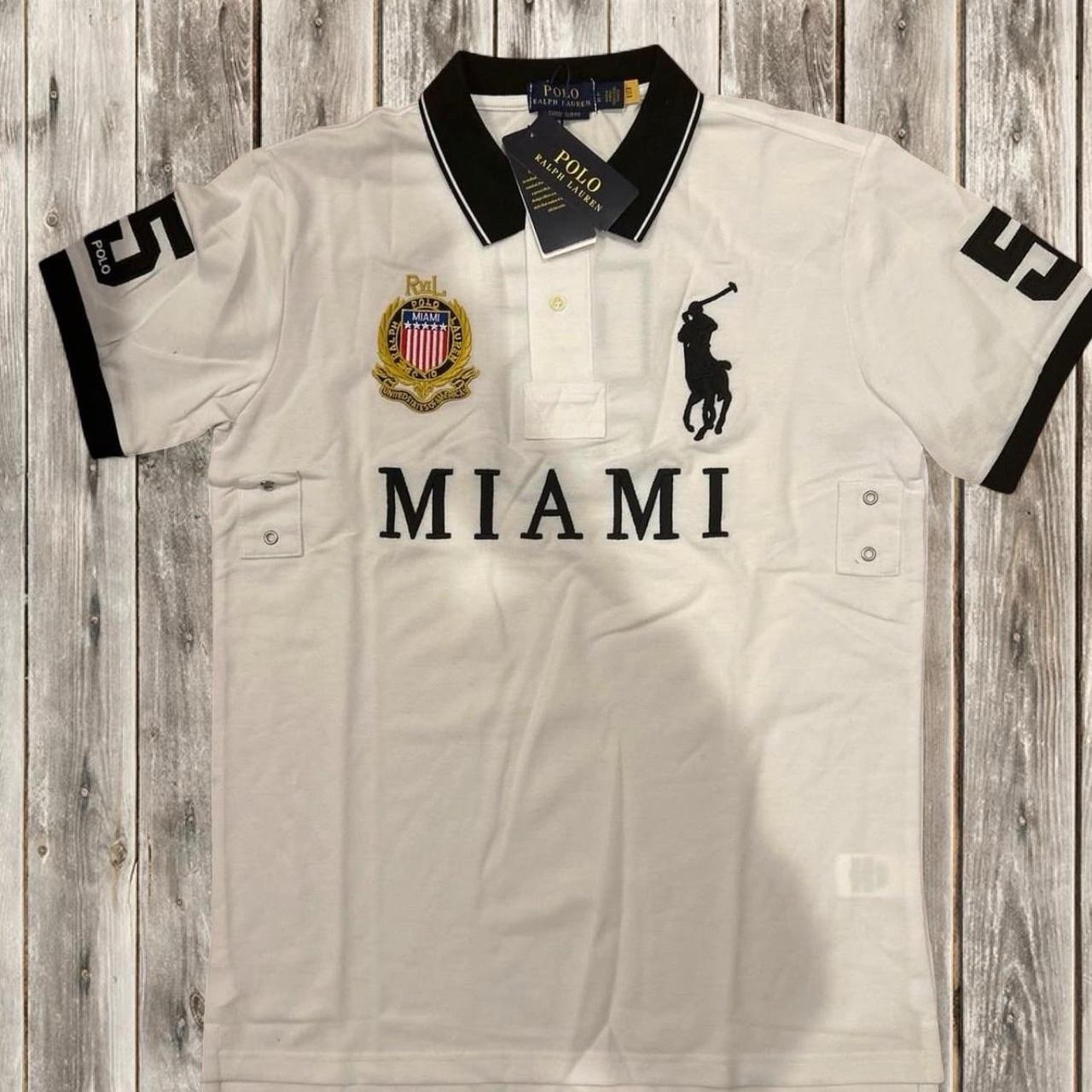 Polo Ralph Lauren Miami USA #5 Polo Shirt Big Pony Chief Keef Luxury PRL Large
