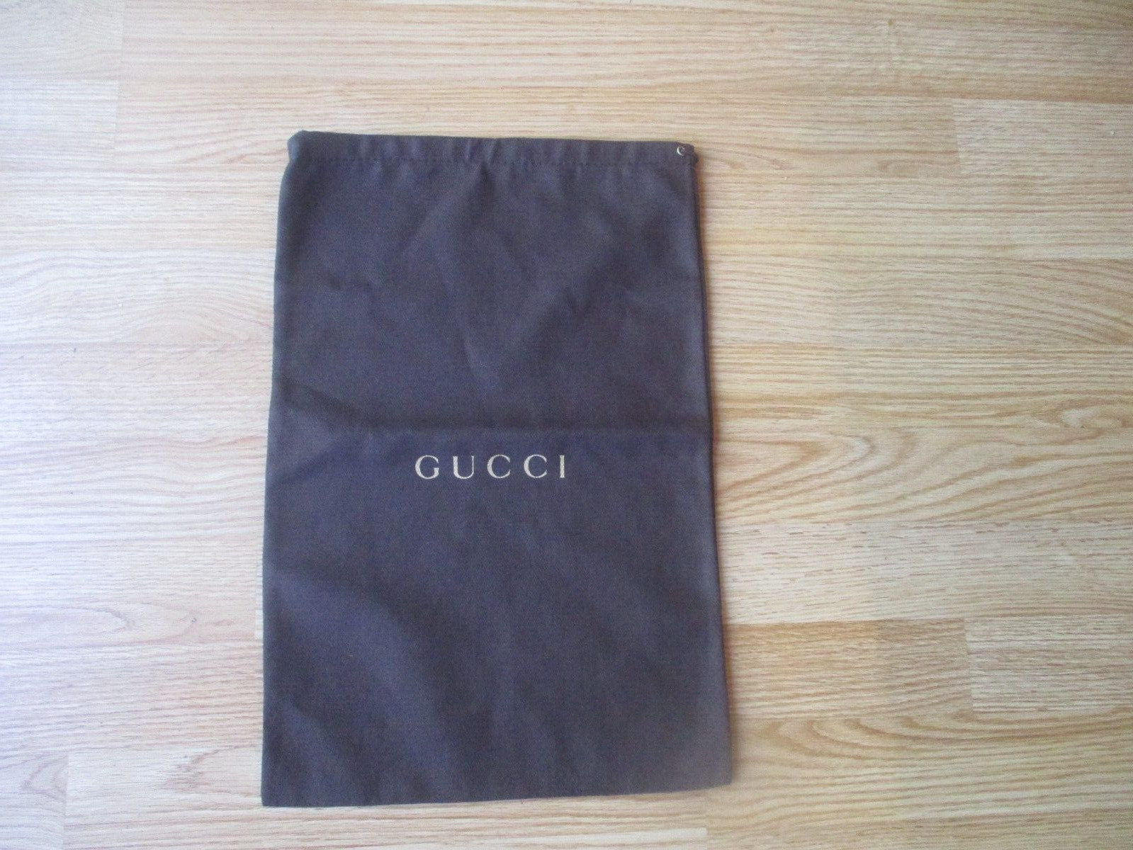 Gucci Cotton Drawstring Dust Storage Bag Brown 17 1/4″ x 11 1/8″ NEW