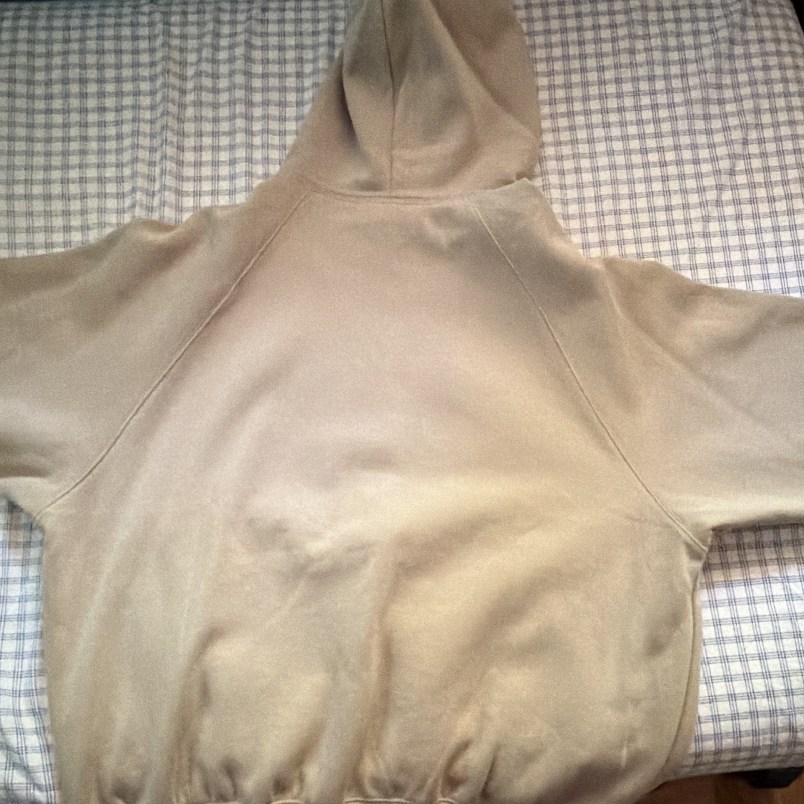 ESSENTIALS Fear of God Essentials Men’s Beige Fleece Hoodie L Pockets