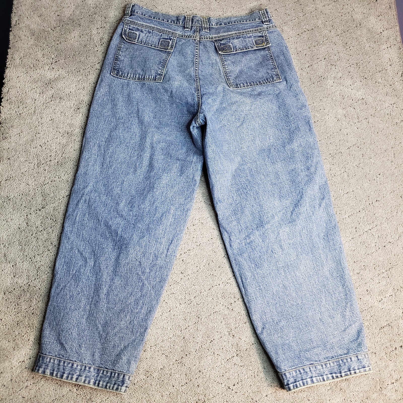 VTG Arizona Jeans Mens 35X29* Blue Wide Leg Skater Denim Baggy Streetwear 90s